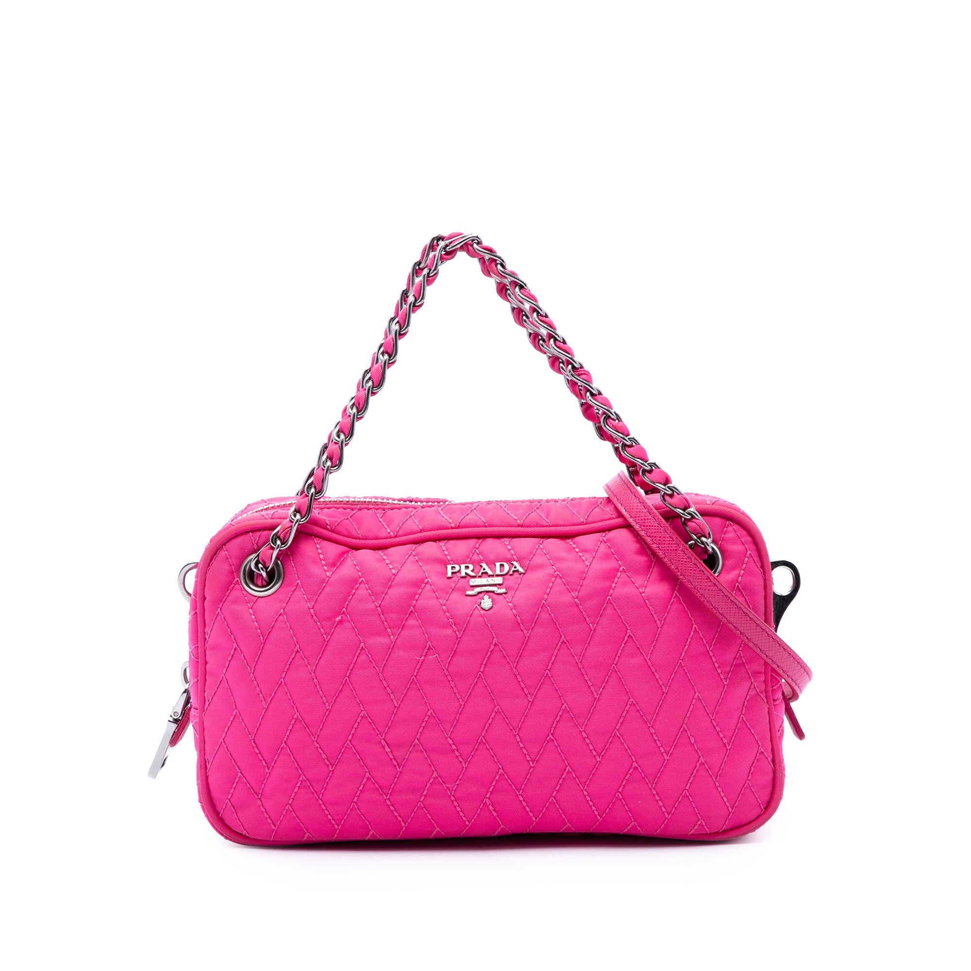 Prada Impuntu Tessuto Chain Satchel