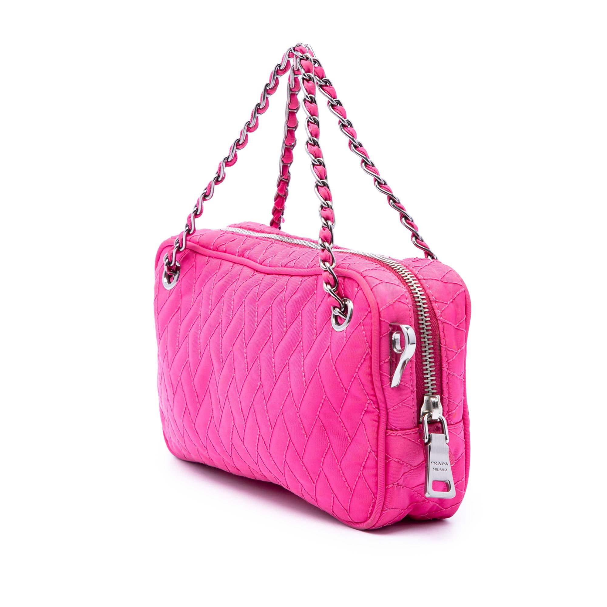 Prada Impuntu Tessuto Chain Satchel