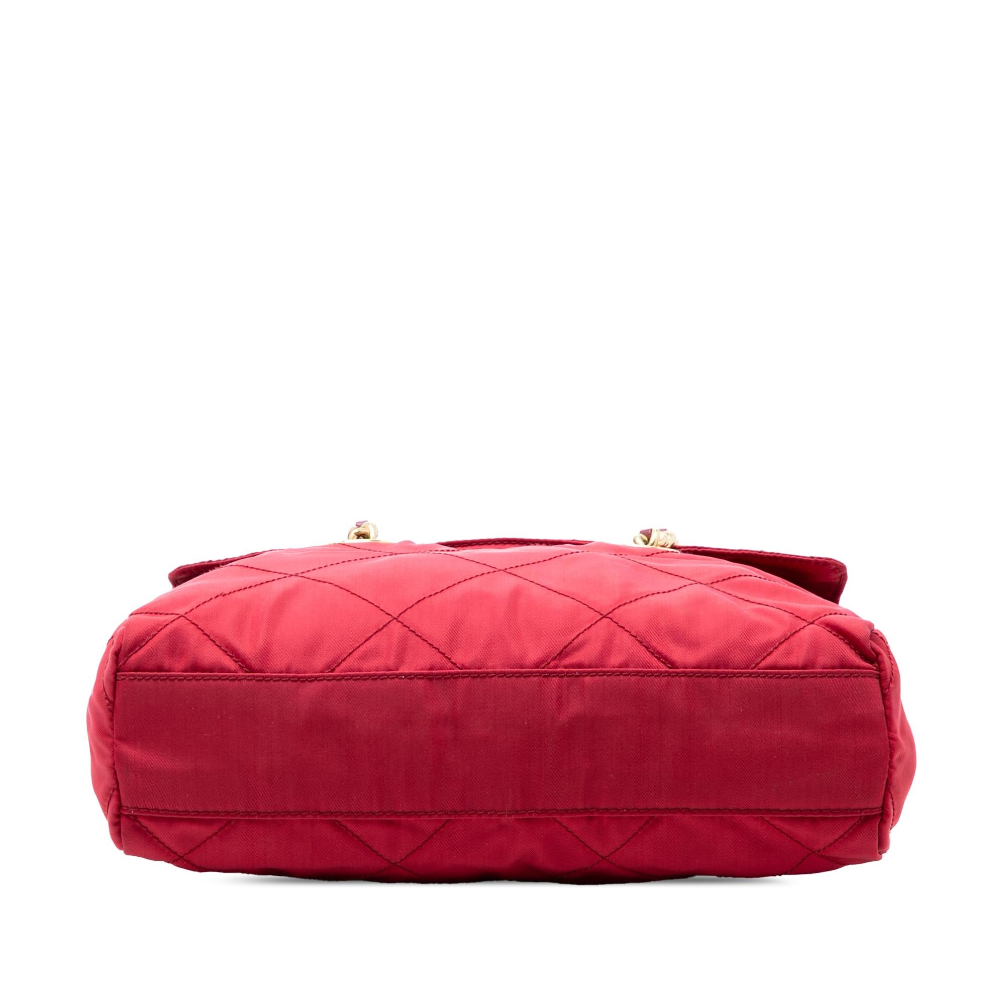 Prada Impuntu Tessuto Chain Shoulder Bag