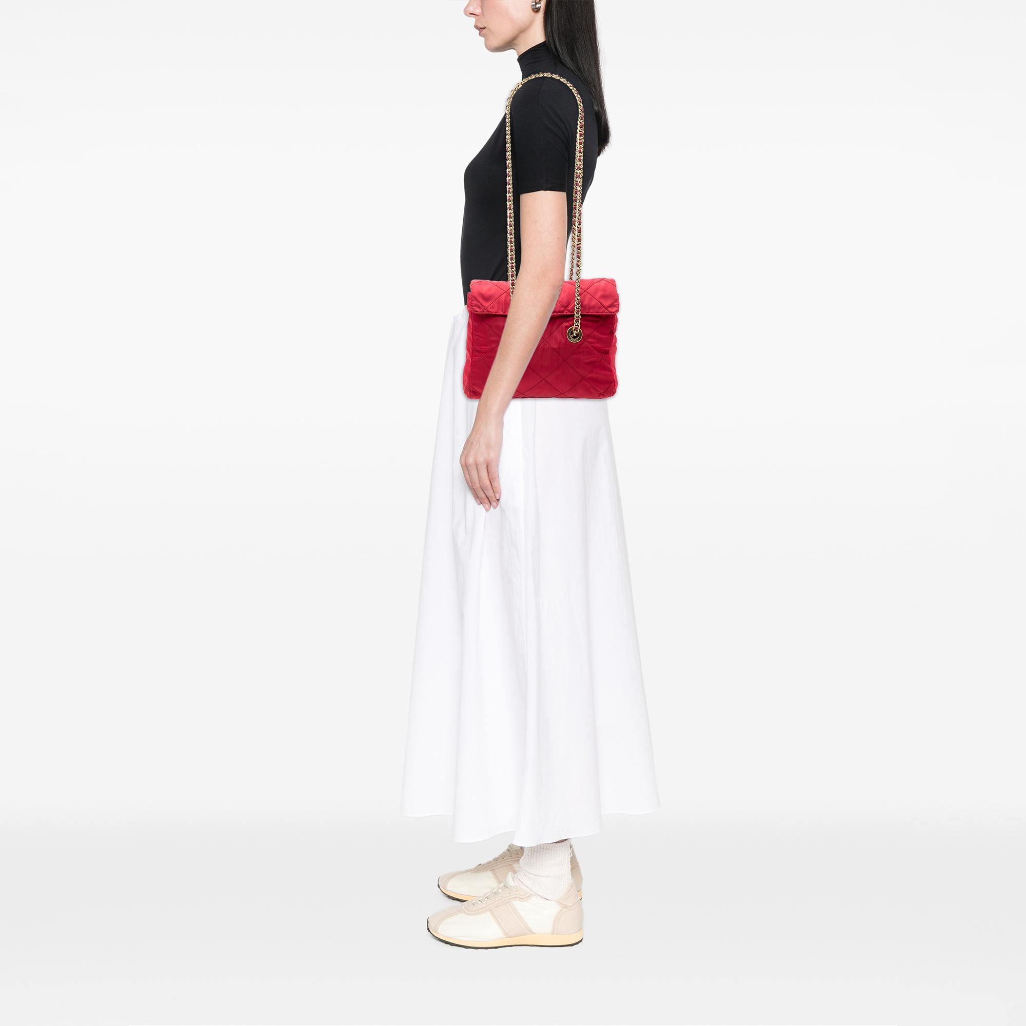 Prada Impuntu Tessuto Chain Shoulder Bag