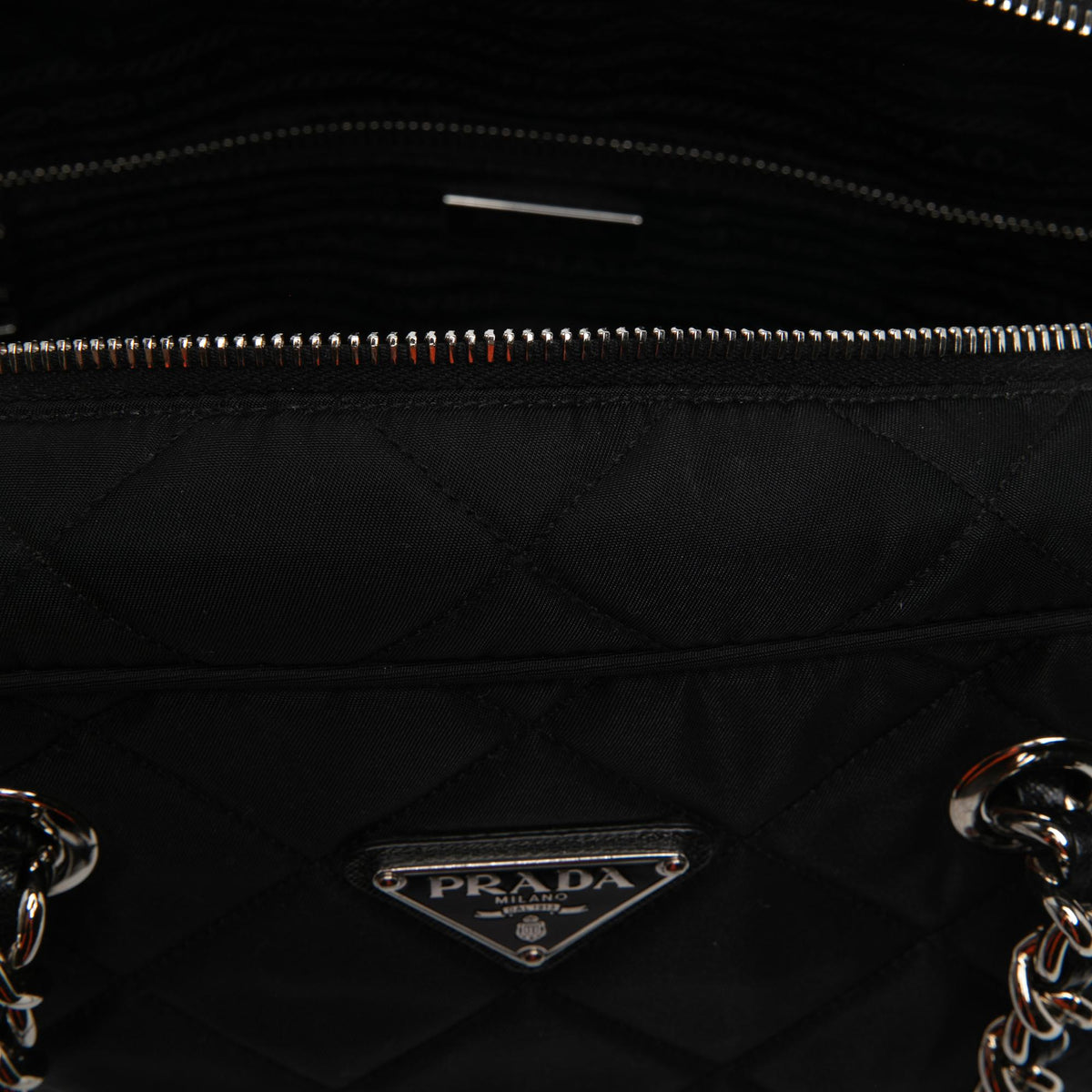 Prada Impuntu Tessuto Chain Shoulder Bag