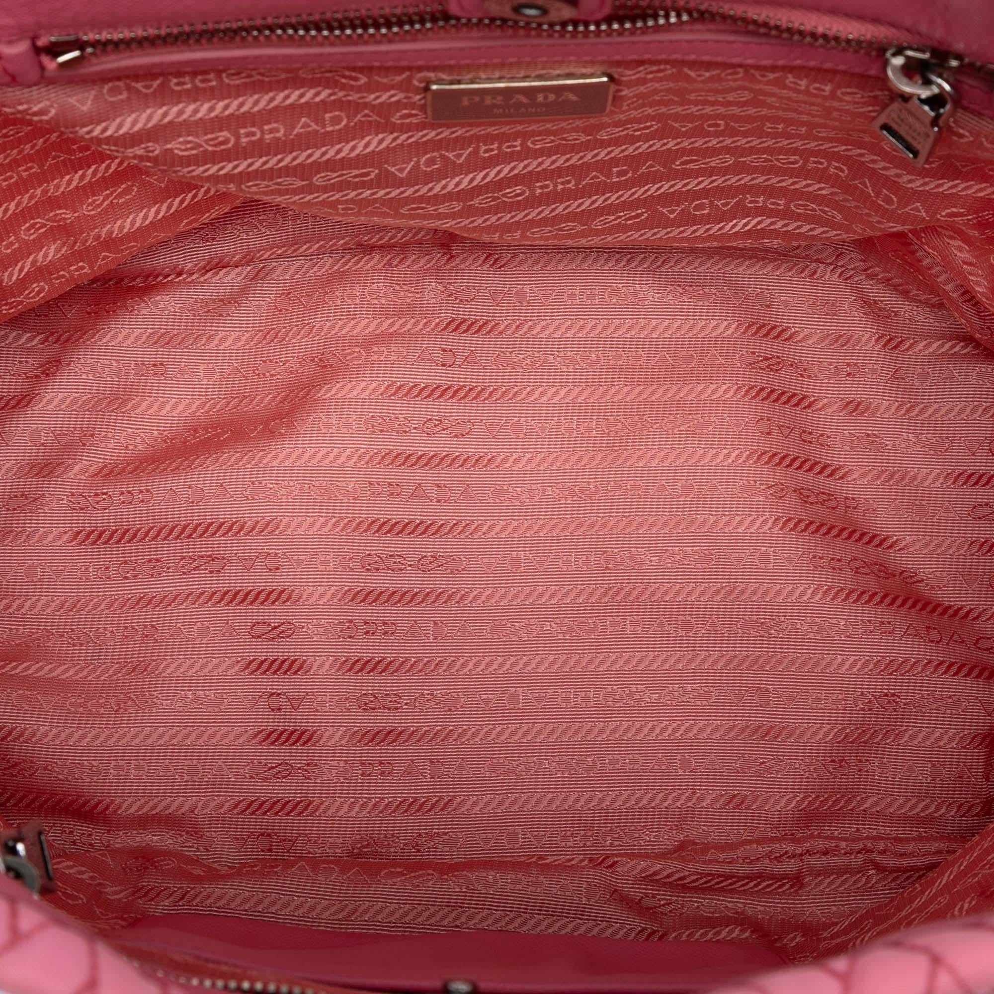 Prada Impuntu Tessuto Chain Tote