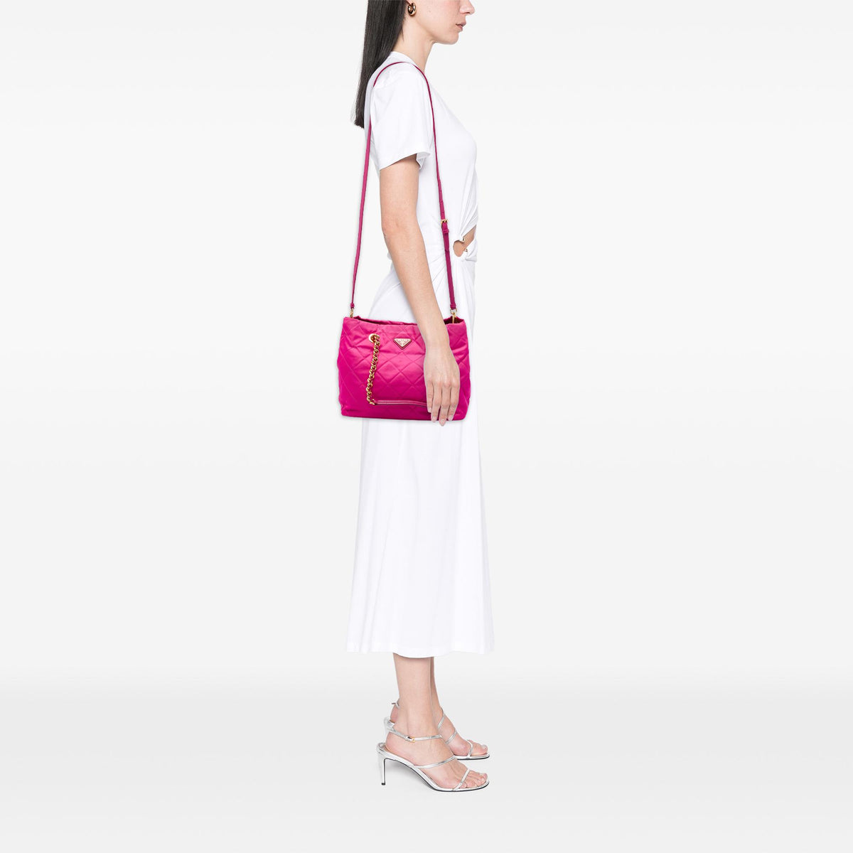 Prada Impuntu Tessuto Open Convertible Tote