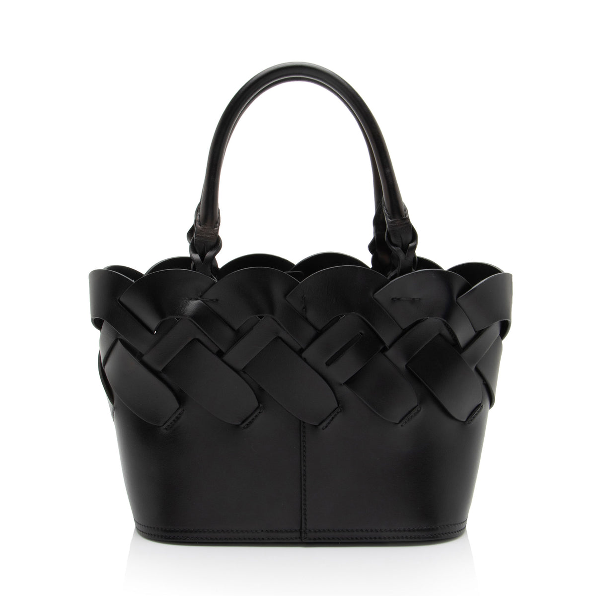 Prada Intreccio Vitello Tress Small Tote