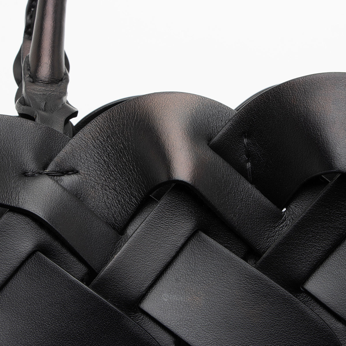 Prada Intreccio Vitello Tress Small Tote