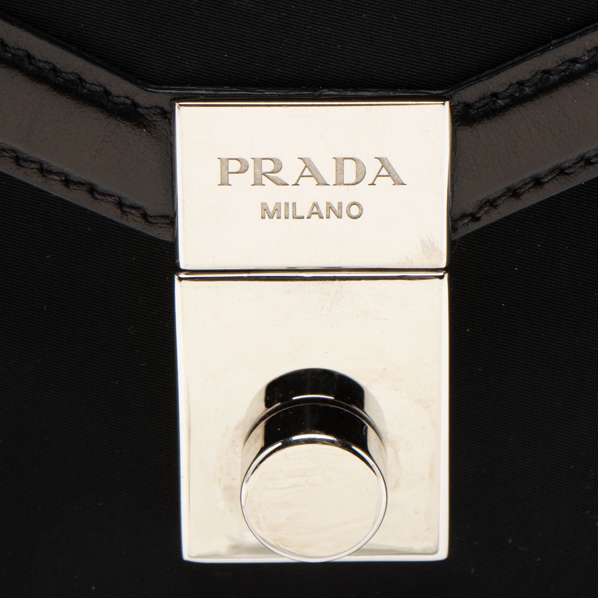 Prada Jacquard Logo Flap Lock Crossbody