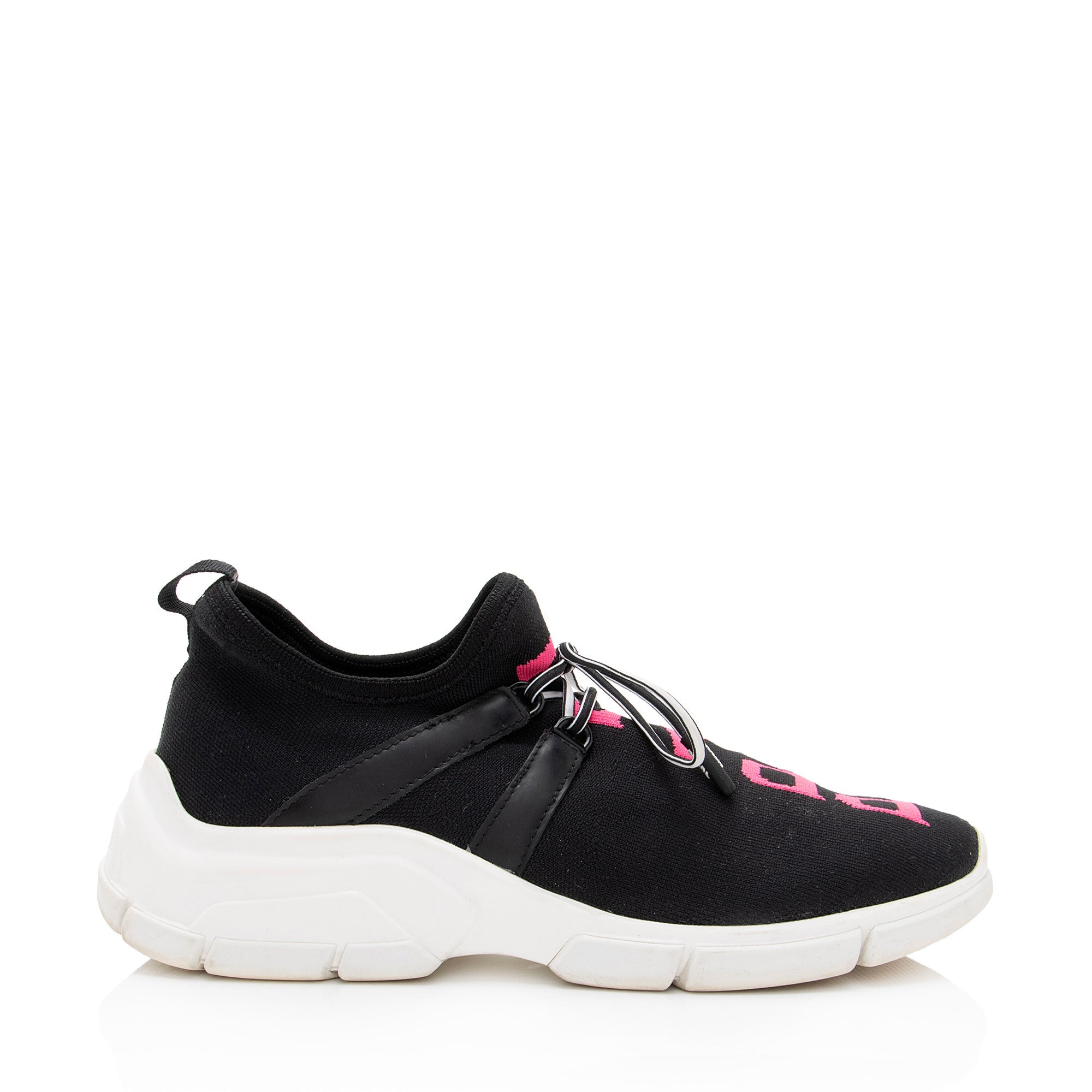 Prada Knit Logo Sneakers - Size 6.5 / 36.5 (SHF-cXSbGD)
