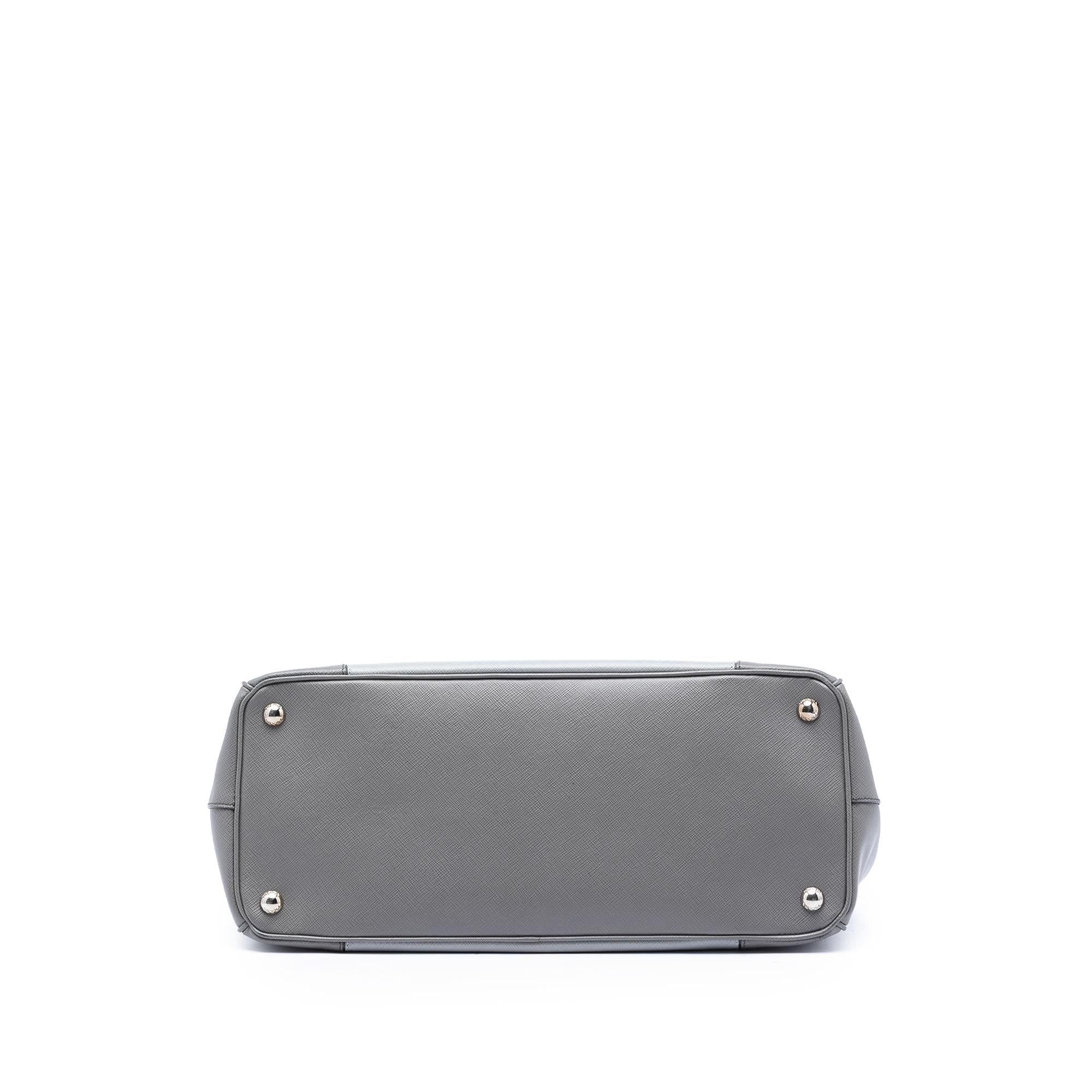 Prada Large Bicolor Saffiano Lux Galleria Double Zip Satchel