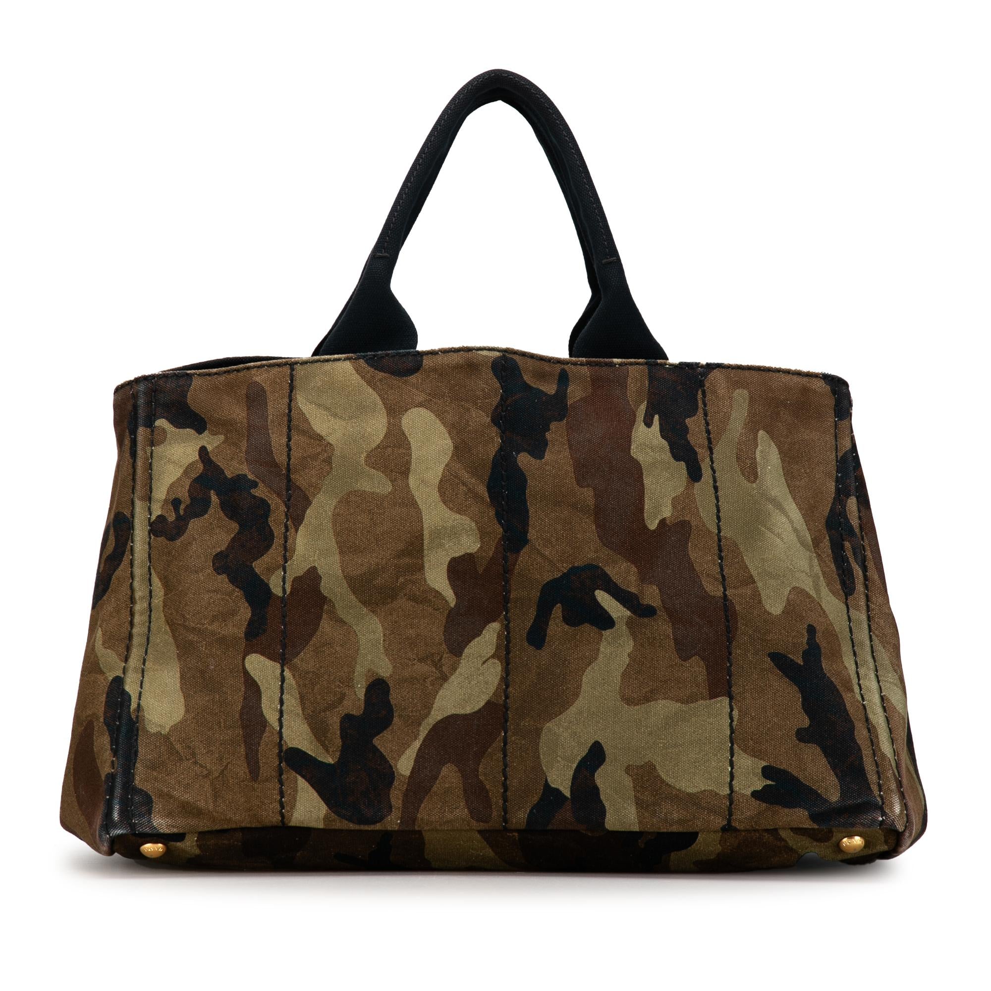 Prada Large Camouflage Stampata Canapa Tote (SHG-BOAIpk)