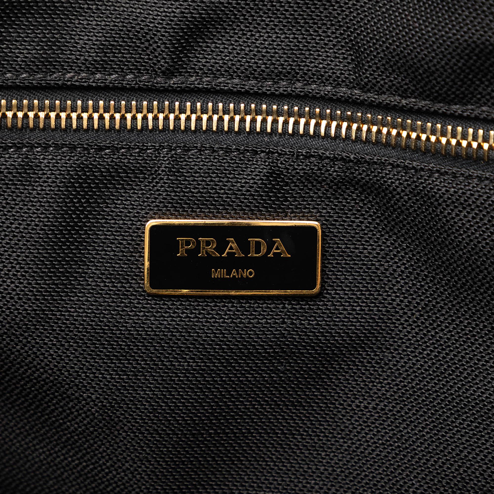 Prada Large Canvas Canapa Logo Tote
