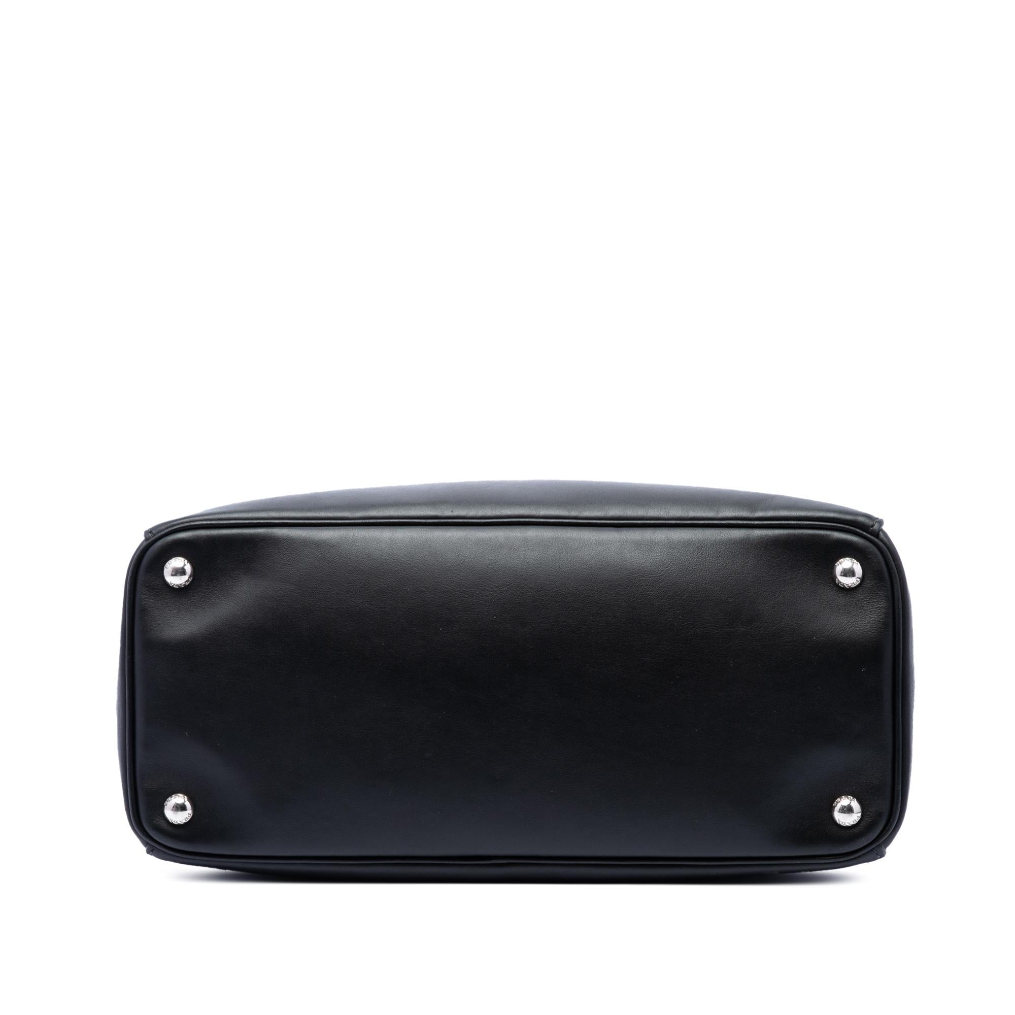 Prada Large City Calf Galleria Double Zip Satchel