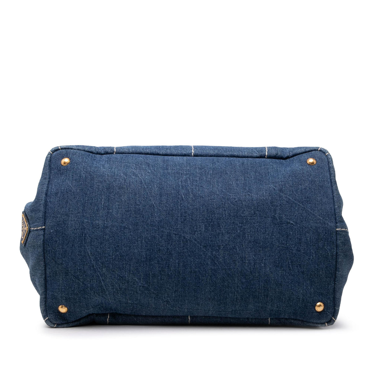 Prada Large Denim Canapa Logo Tote