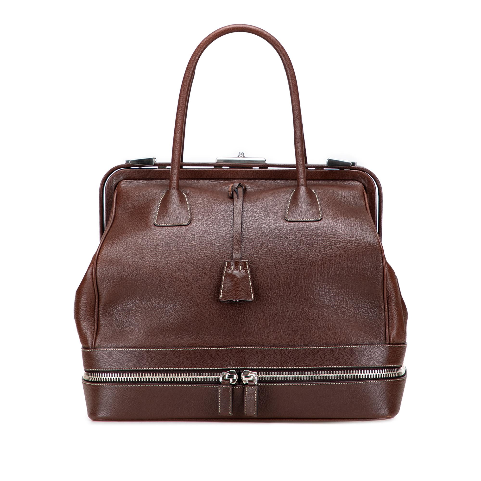 Prada Large Goatskin Frame Bag