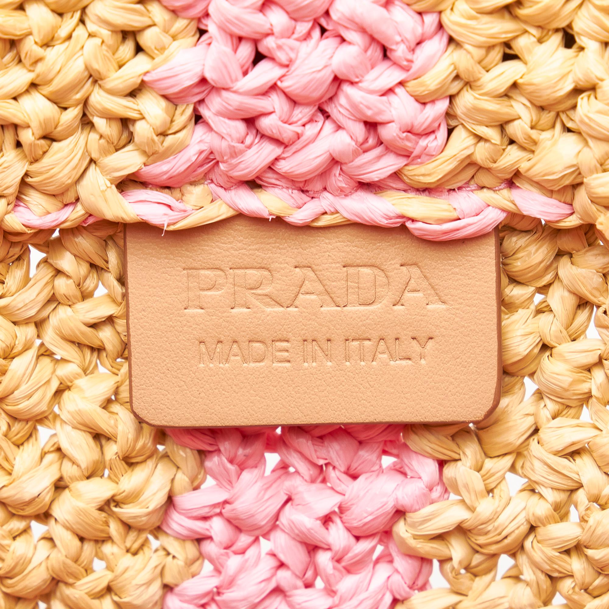 Prada Large Raffia Logo Tote (SHG-BKbVMU)