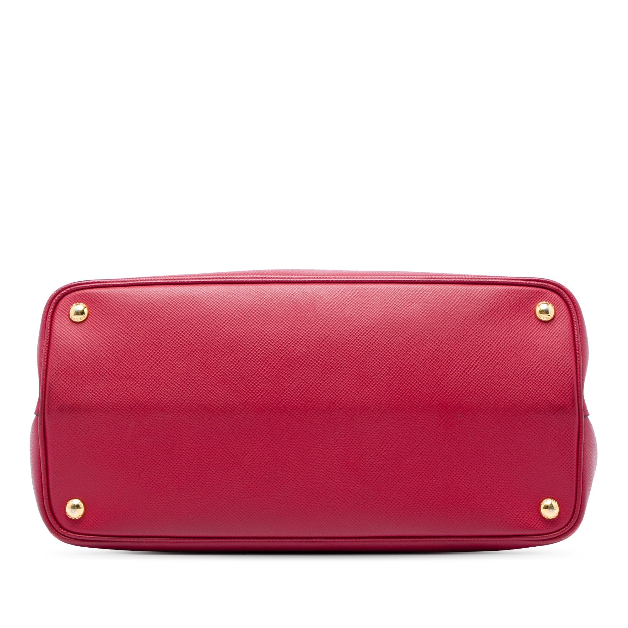Prada Large Saffiano Cuir Double Satchel