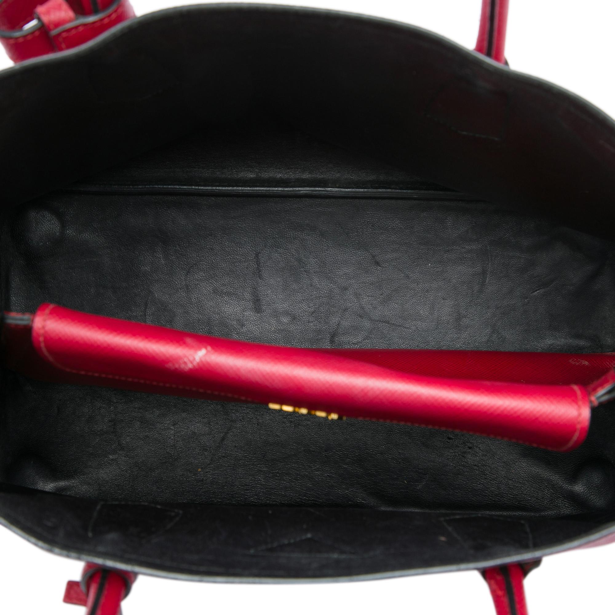 Prada Large Saffiano Cuir Double Satchel