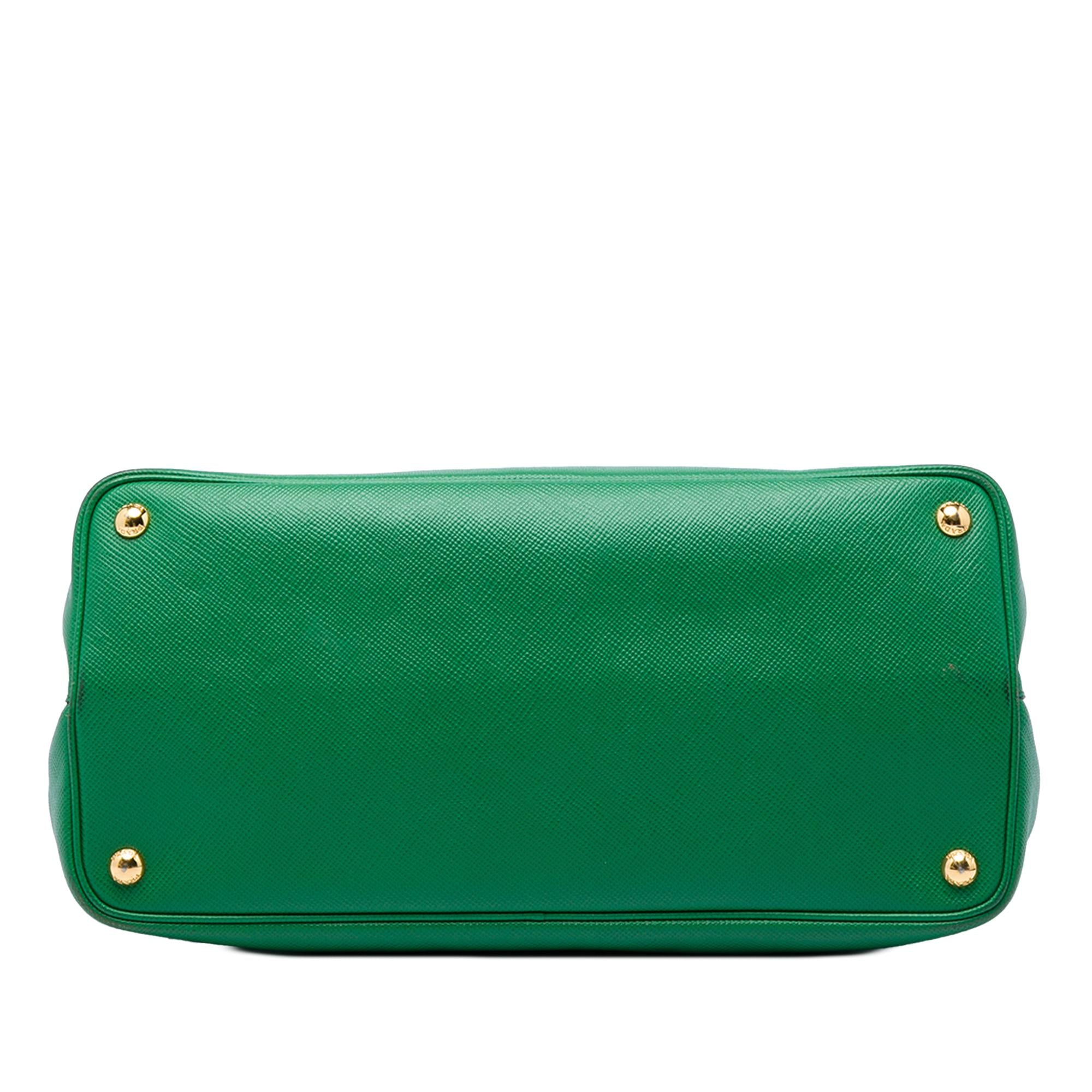 Prada Large Saffiano Cuir Double Satchel