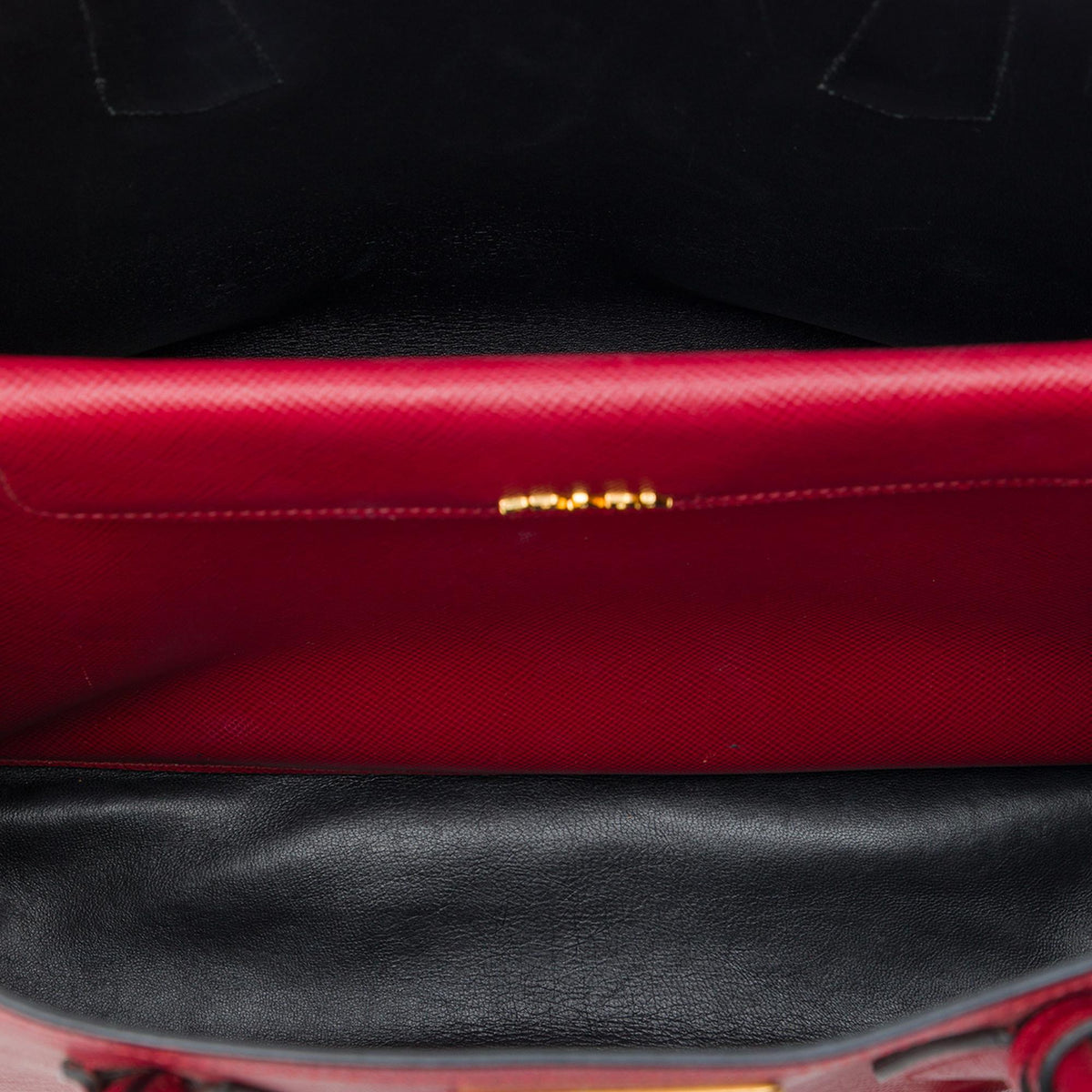 Prada Large Saffiano Cuir Double Satchel