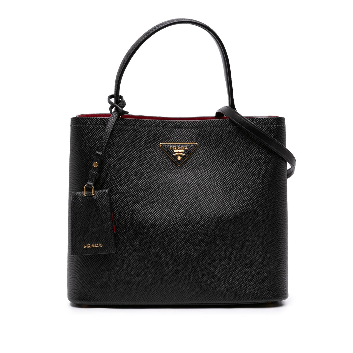 Prada Large Saffiano Cuir Panier Satchel
