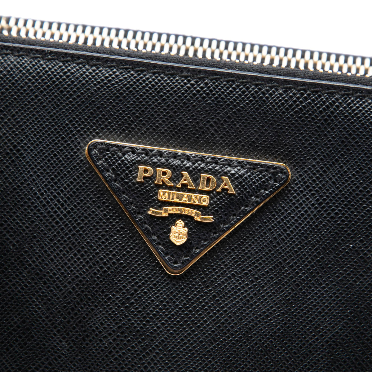 Prada Large Saffiano Lux Galleria Double Zip Satchel