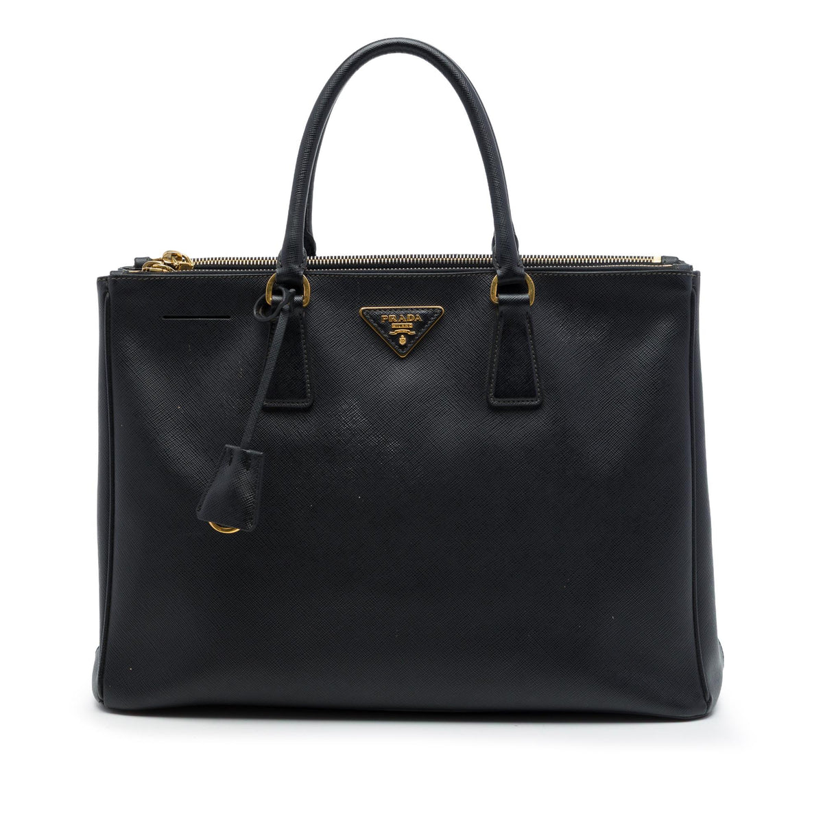 Prada Large Saffiano Lux Galleria Double Zip Satchel