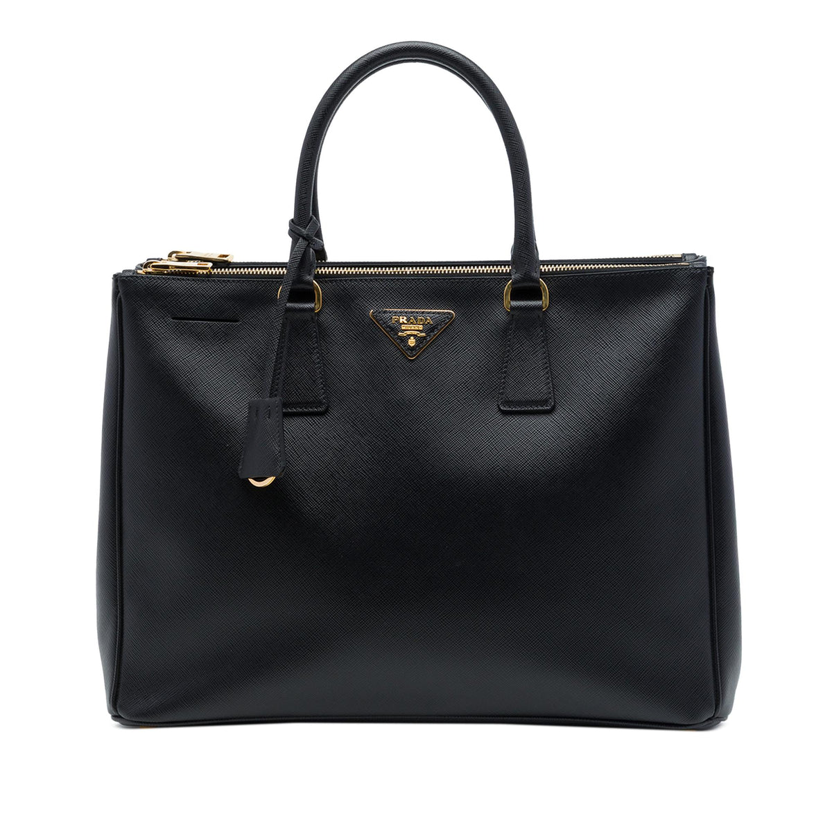 Prada Large Saffiano Lux Galleria Double Zip Satchel