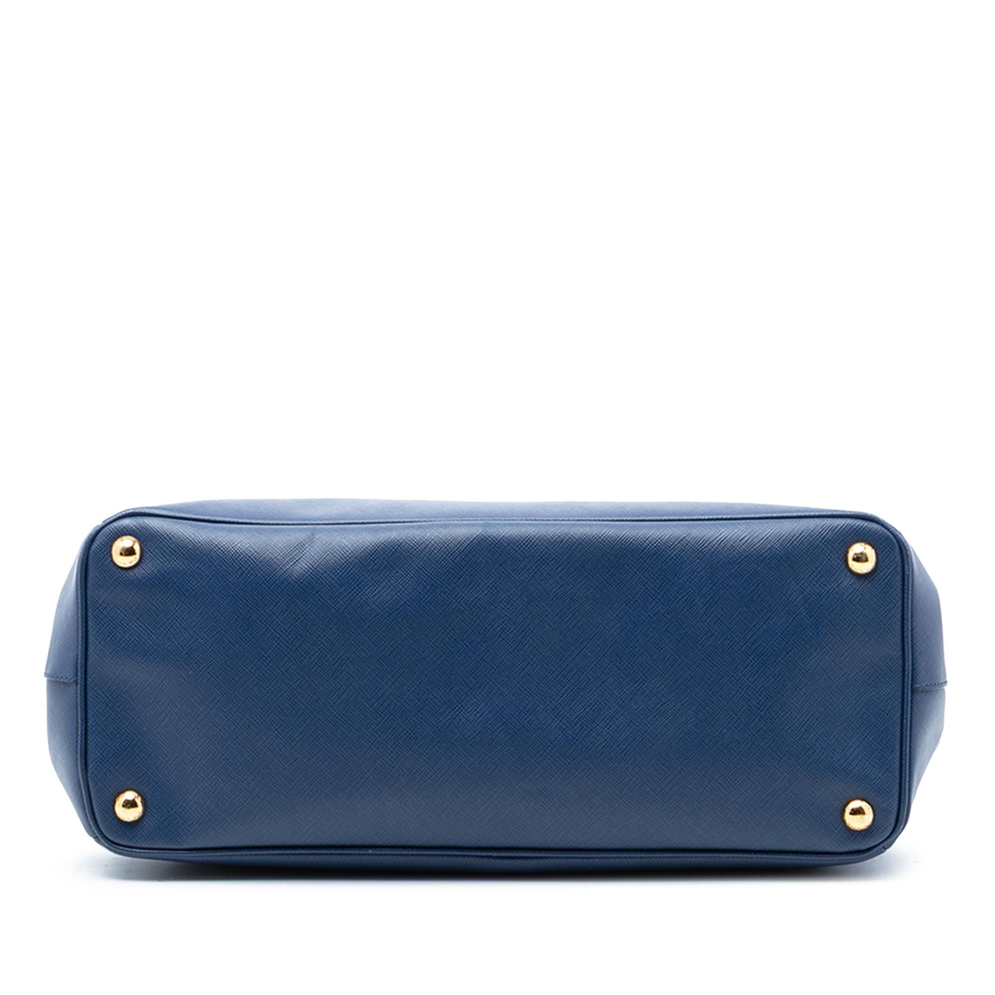 Prada Large Saffiano Lux Galleria Double Zip Tote