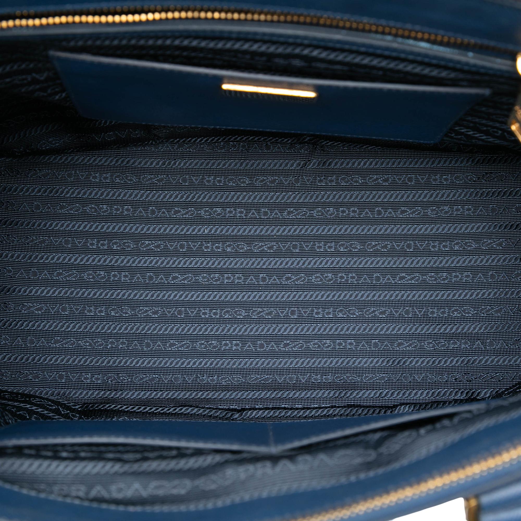 Prada Large Saffiano Lux Galleria Double Zip Tote