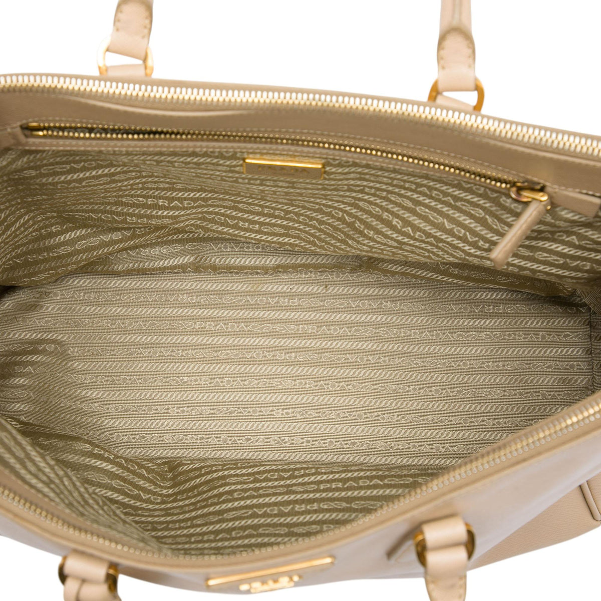 Prada Large Saffiano Lux Galleria Double Zip Tote