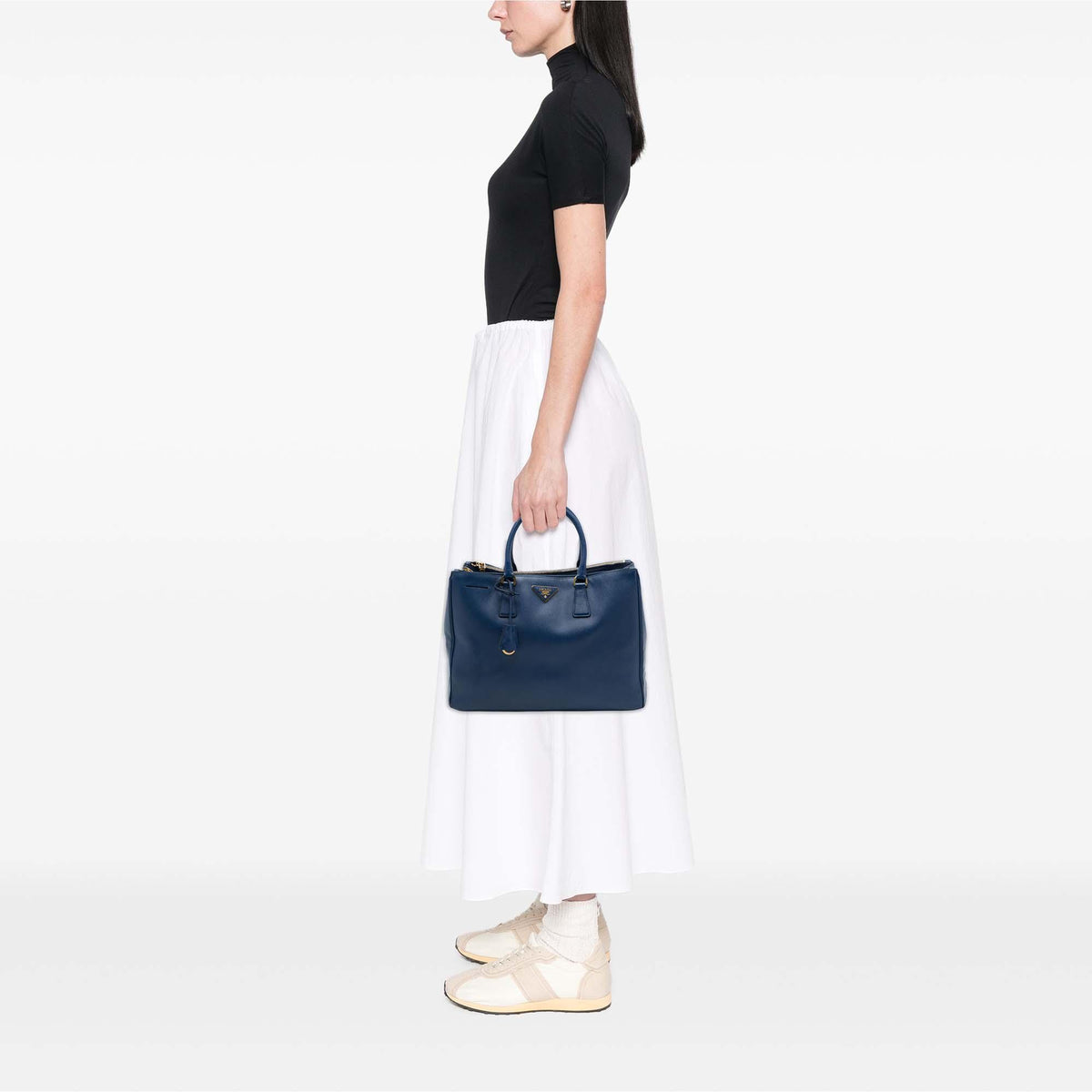 Prada Large Saffiano Lux Galleria Double Zip Tote