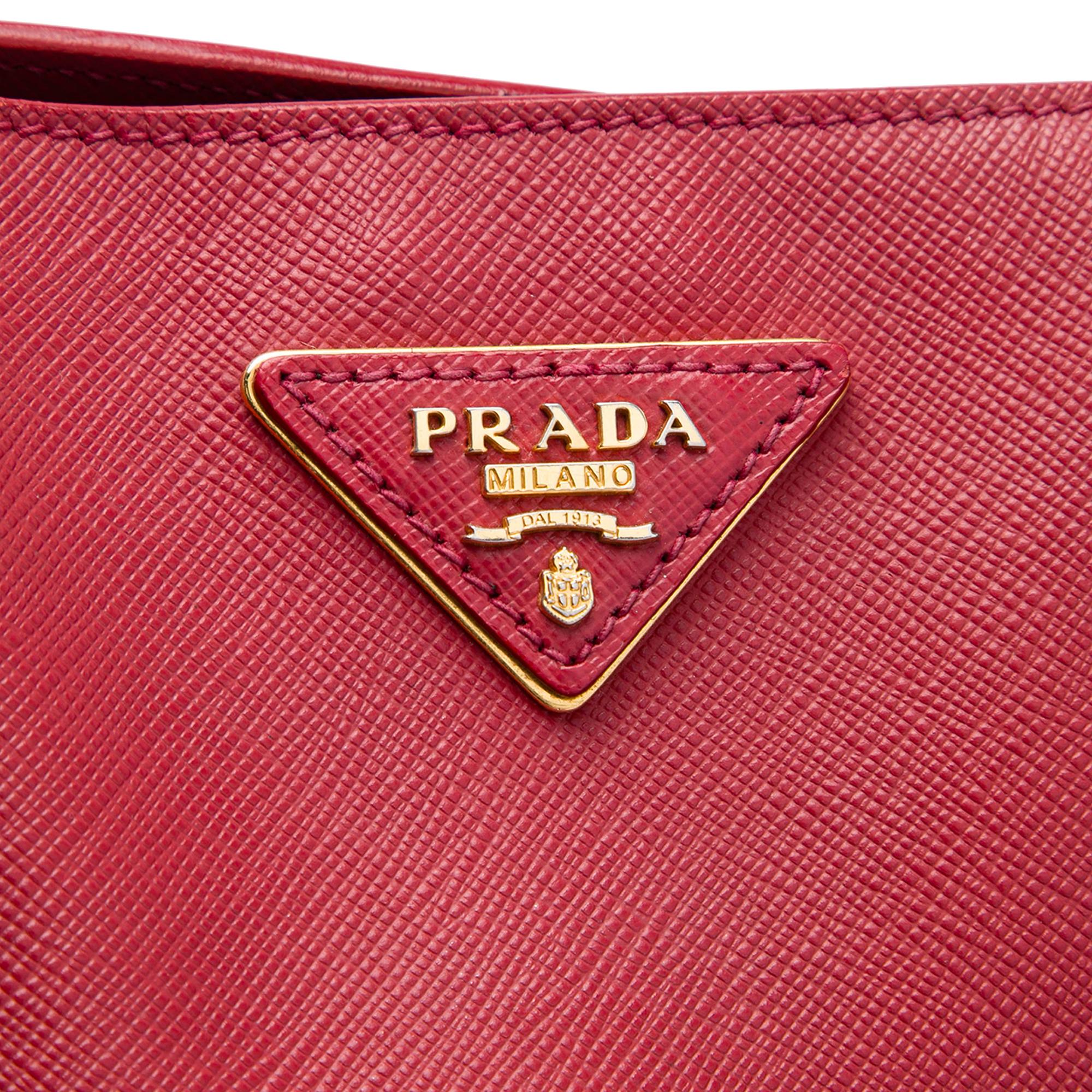 Prada Large Saffiano Lux Galleria Satchel