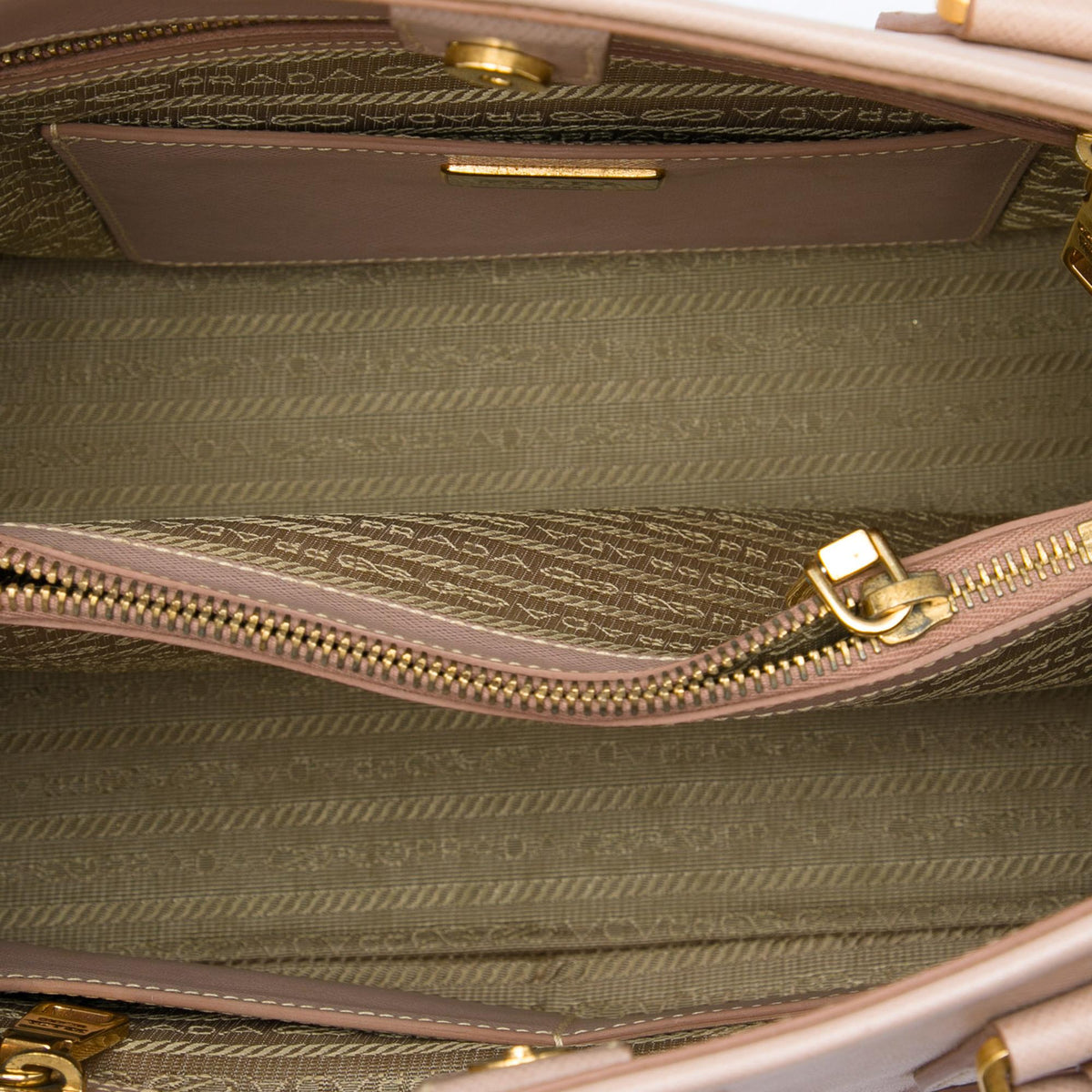 Prada Large Saffiano Lux Open Promenade Satchel