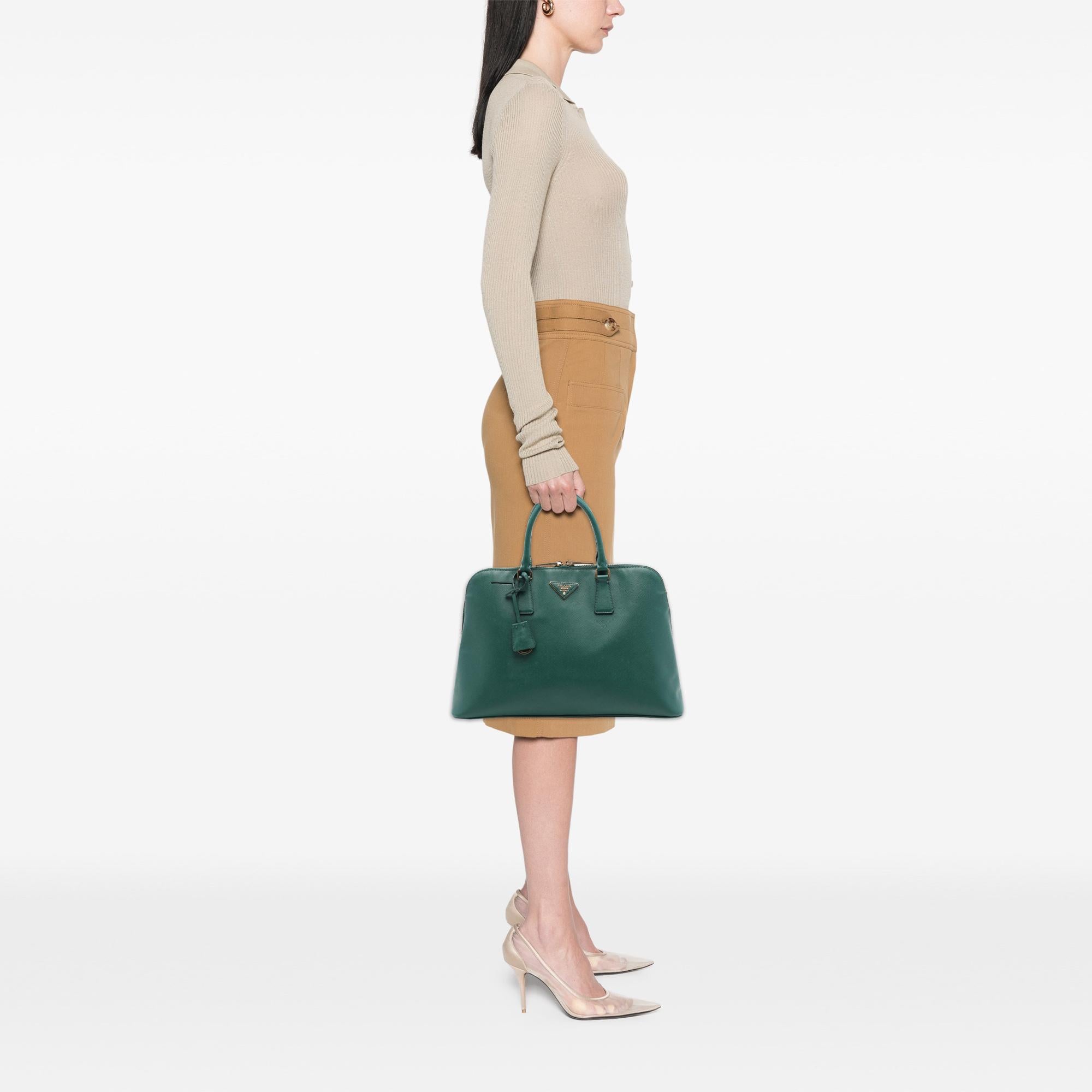 Prada Large Saffiano Lux Promenade Satchel
