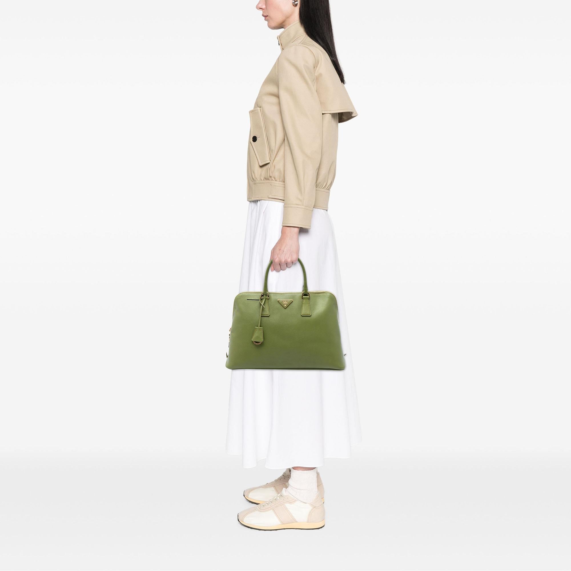 Prada Large Saffiano Lux Promenade Satchel
