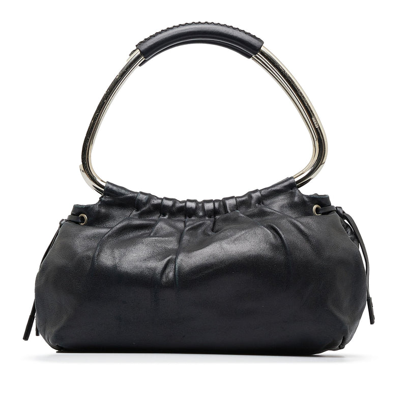 Prada Leather Ring Handbag SHG 1BZ8Cb LuxeDH