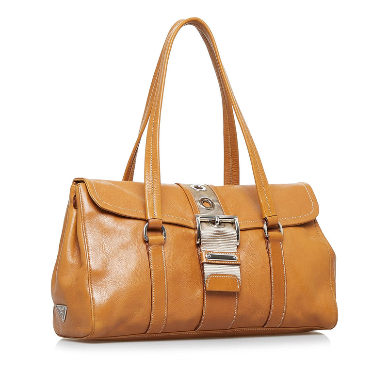 Prada Authenticated Leather Handbag
