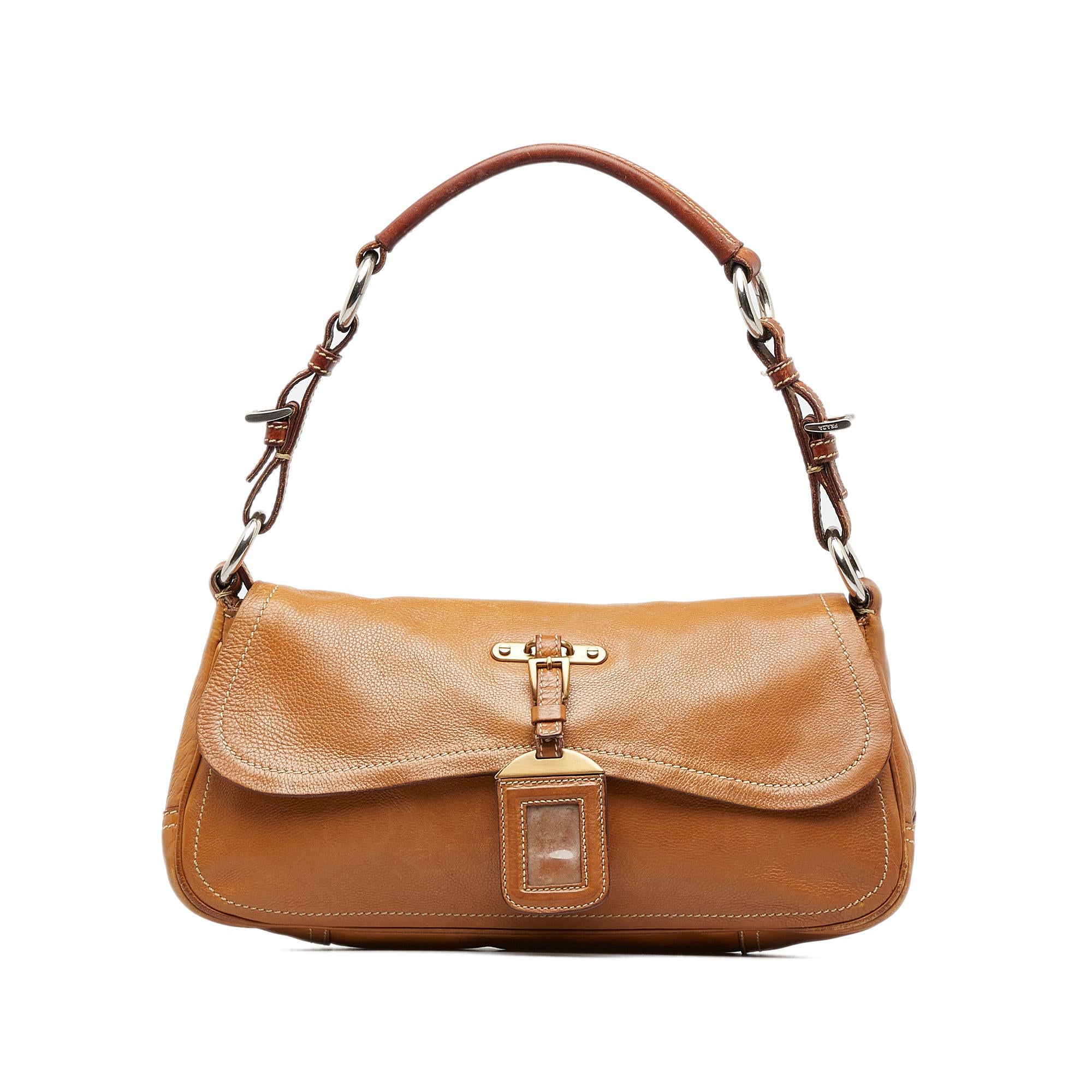 Prada Leather Shoulder Bag (SHG-SkNS14)