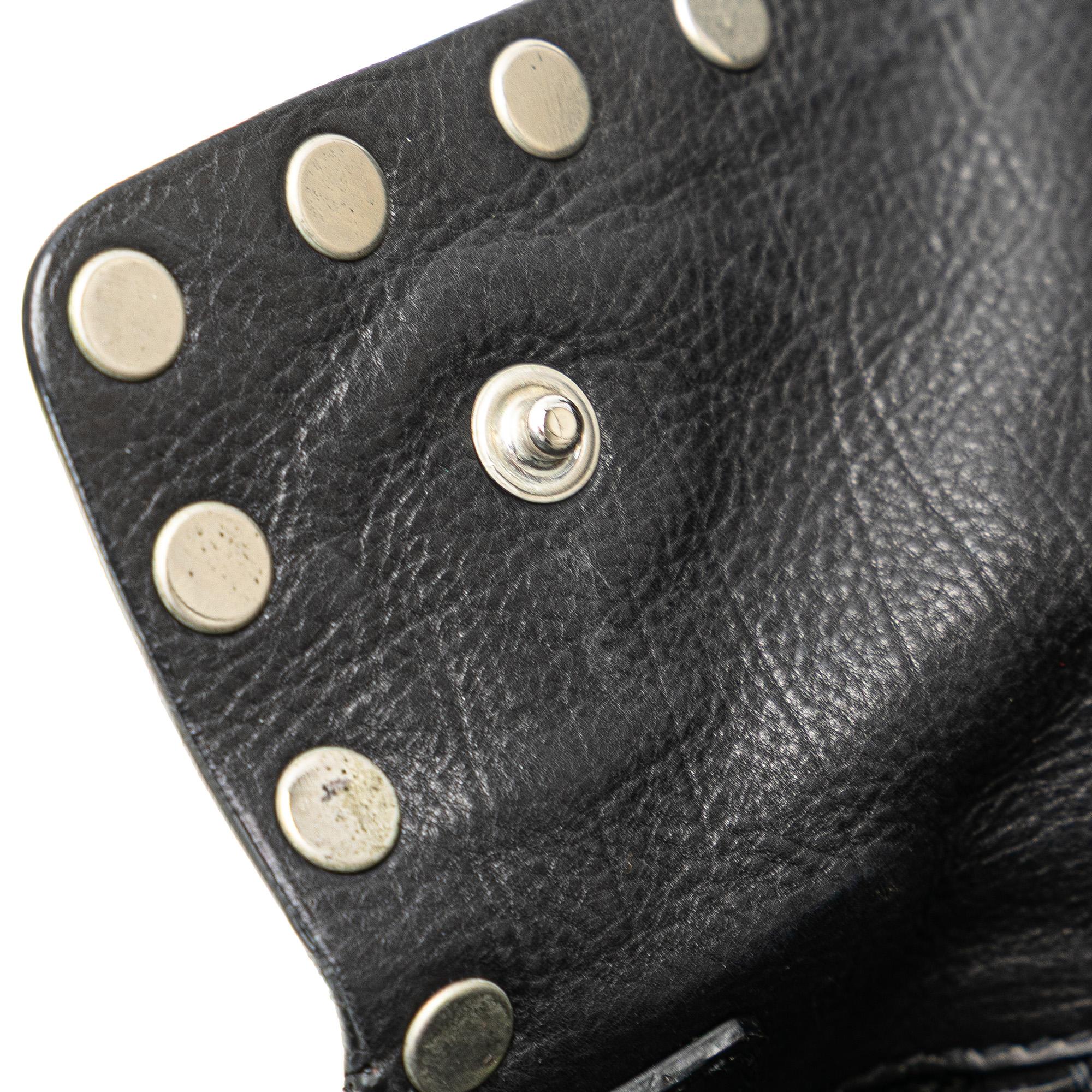 Prada Leather Studded Easy Shoulder Bag