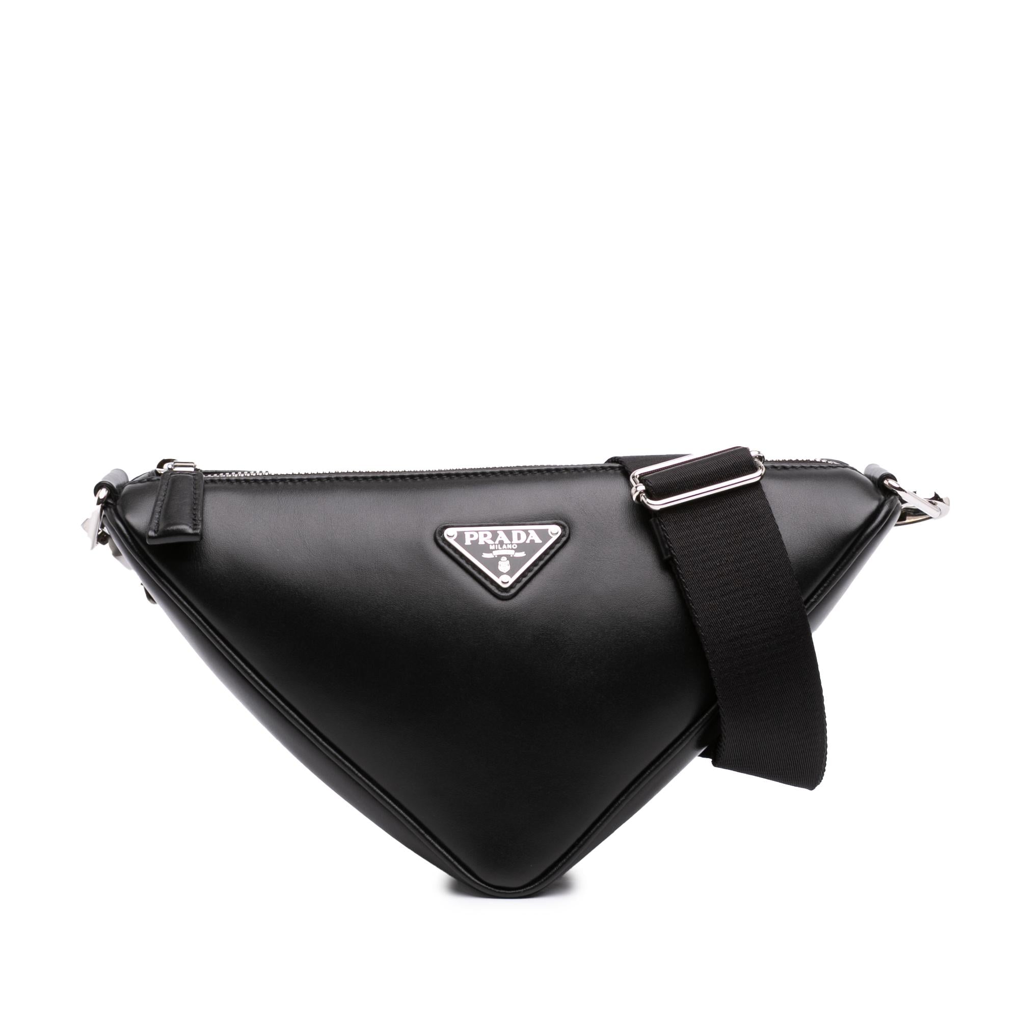Prada Leather Triangle Crossbody