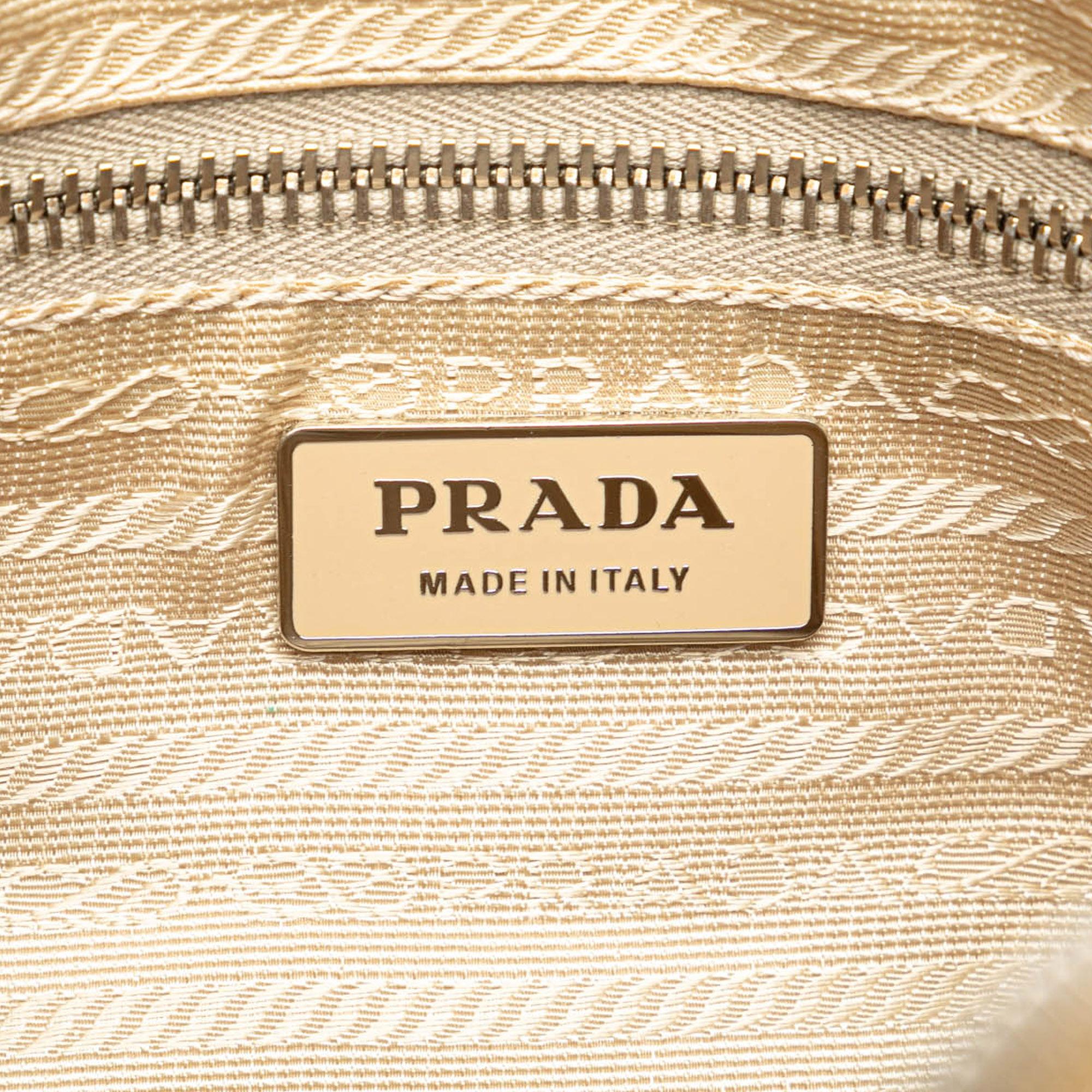 Prada Leather Trimmed Tessuto Camera Bag (SHG-6ByDbW)