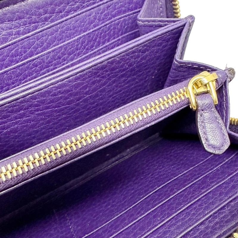 Prada Leather Zip Around Long Wallet (SHG-MUMn0z)