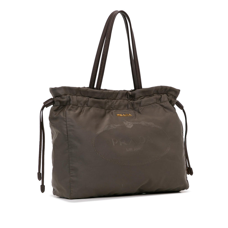 Prada top drawstring bag