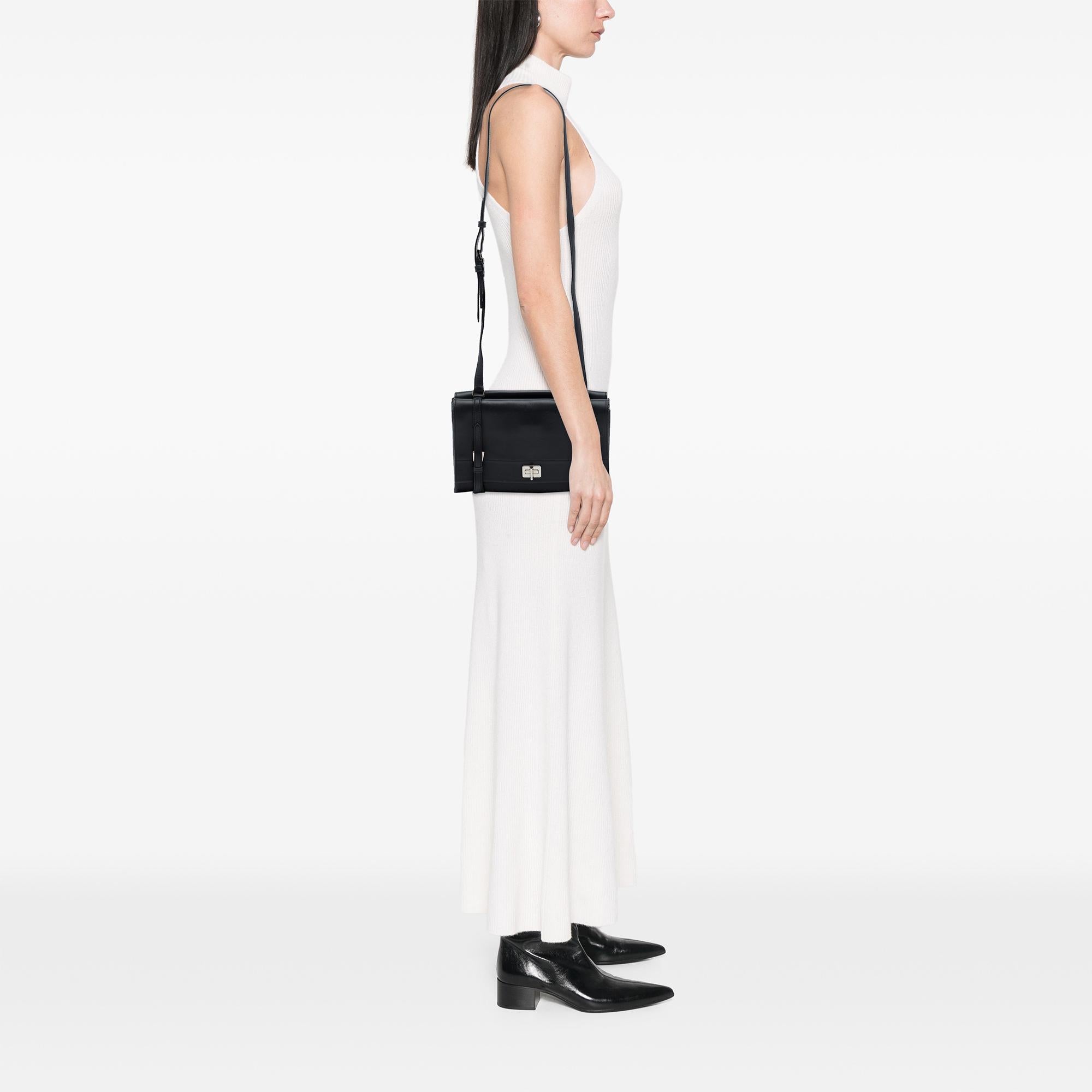 Prada Lux Calf Double Sided Flap Messenger Bag