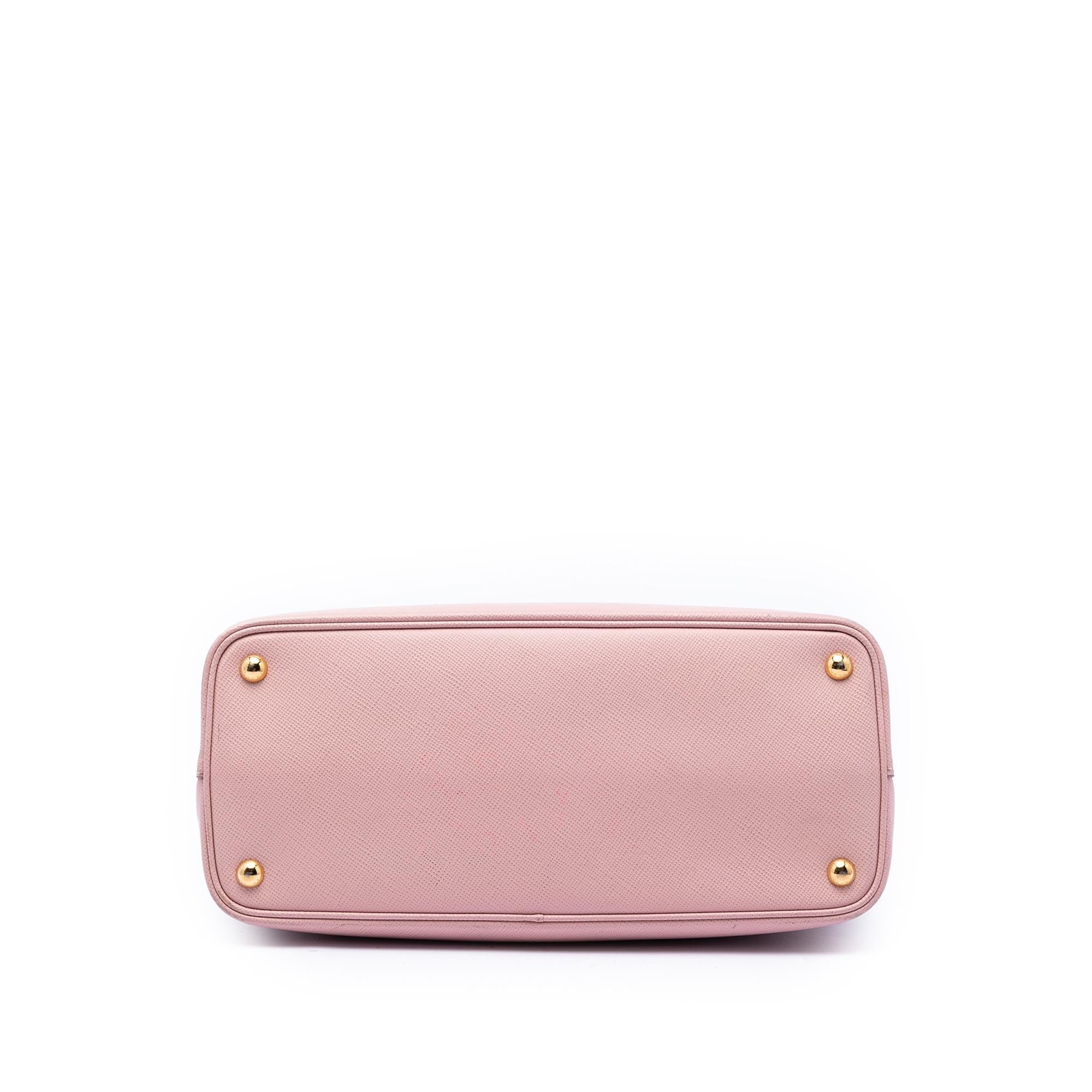 Prada Medium Bicolor Saffiano Cuir Double Satchel