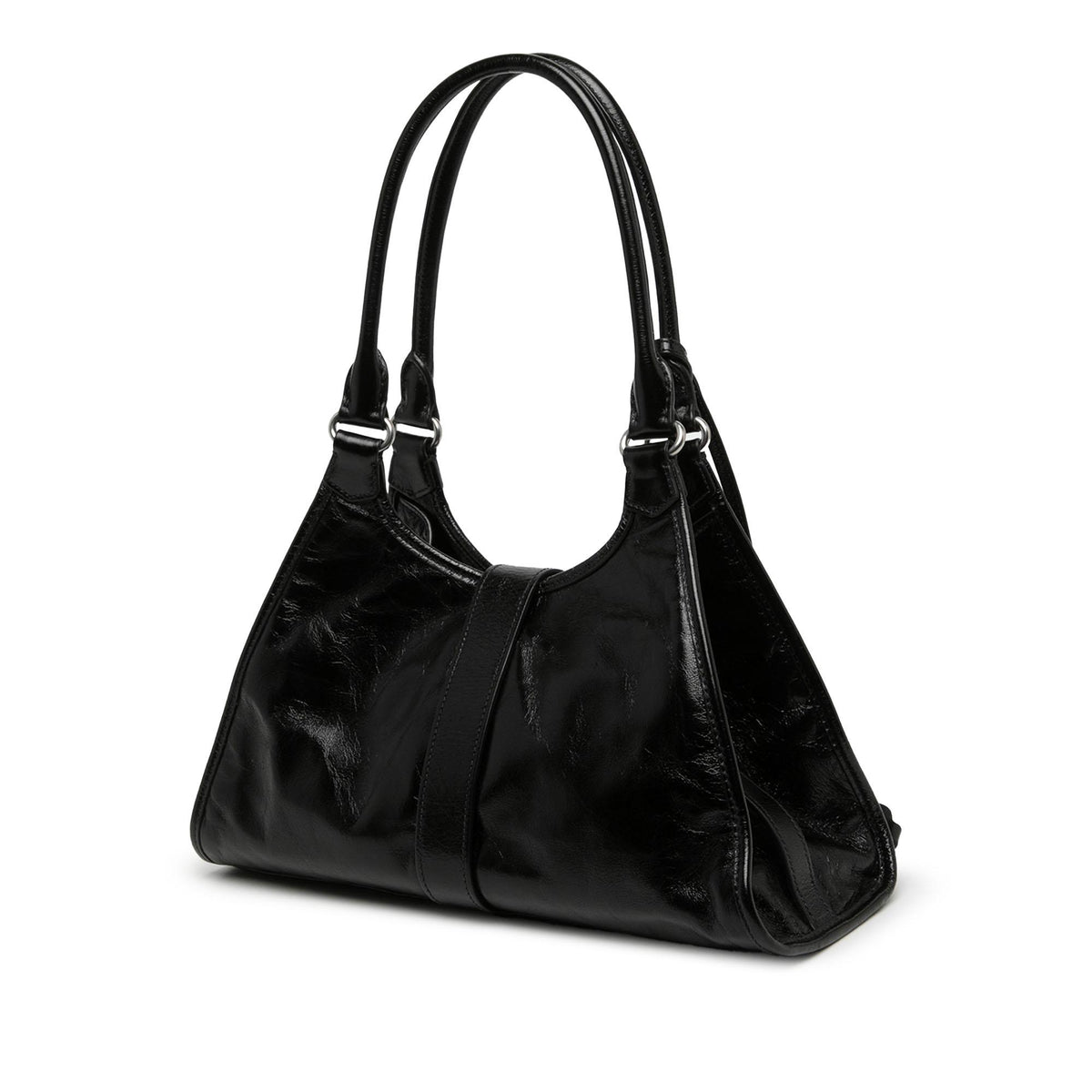 Prada Medium Glossy Calfskin Shoulder Bag