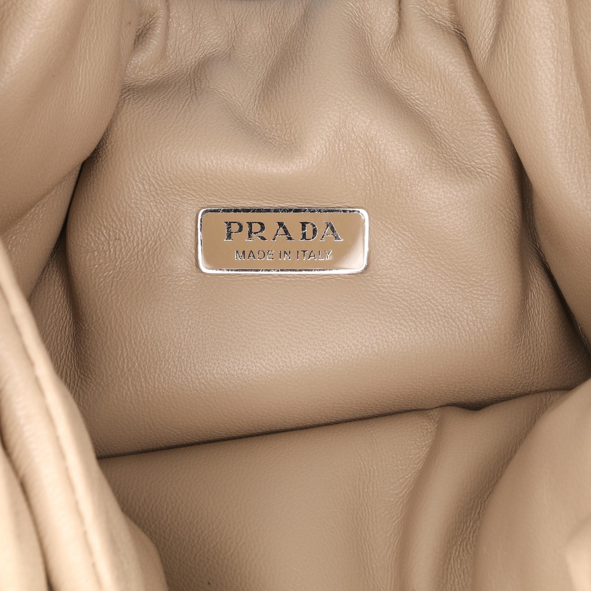Prada Medium Nappa Soft Padded Double Handled Bag