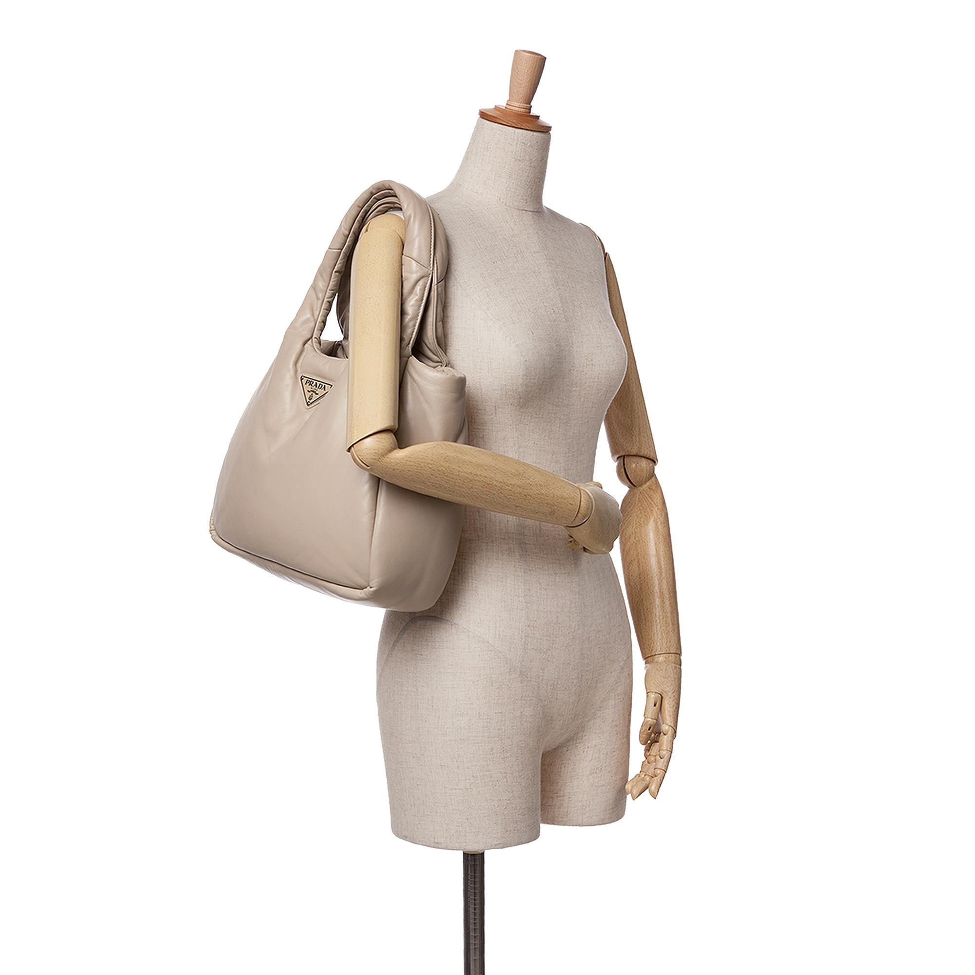 Prada Medium Nappa Soft Padded Double Handled Bag