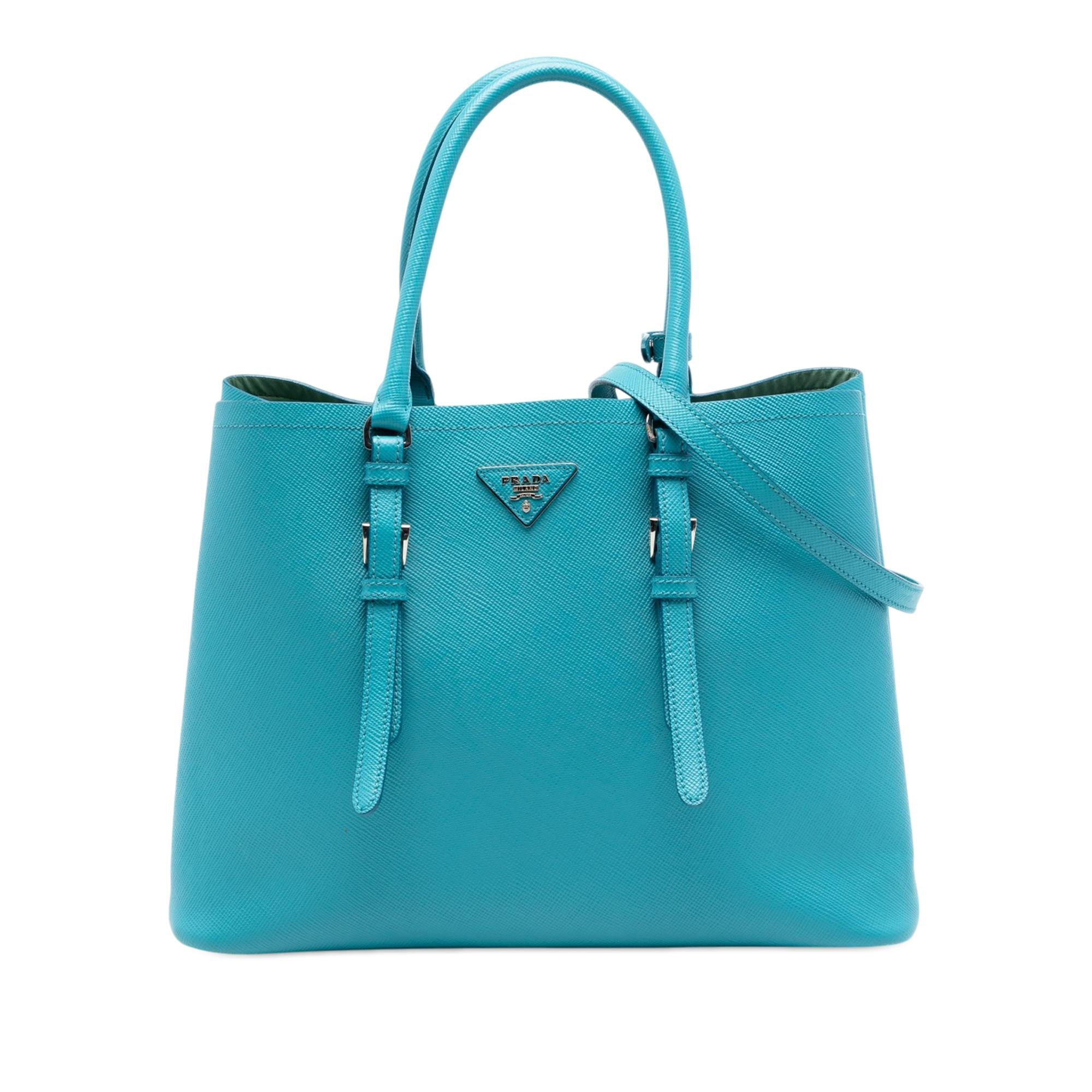 Prada Medium Saffiano Cuir Double Handle Satchel