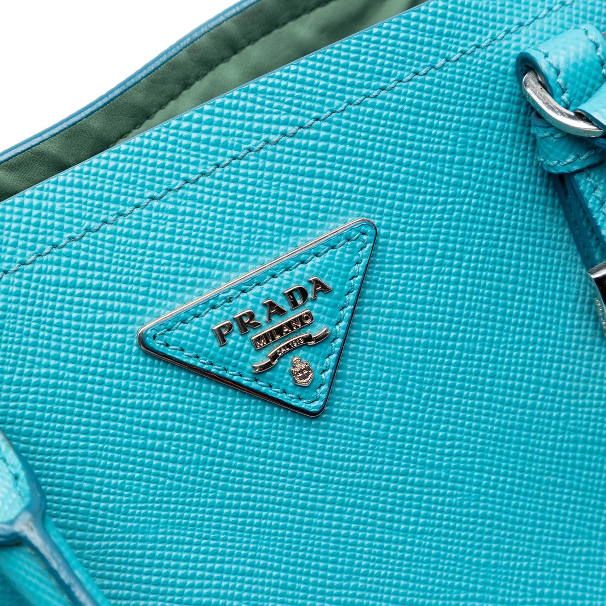 Prada Medium Saffiano Cuir Double Handle Satchel