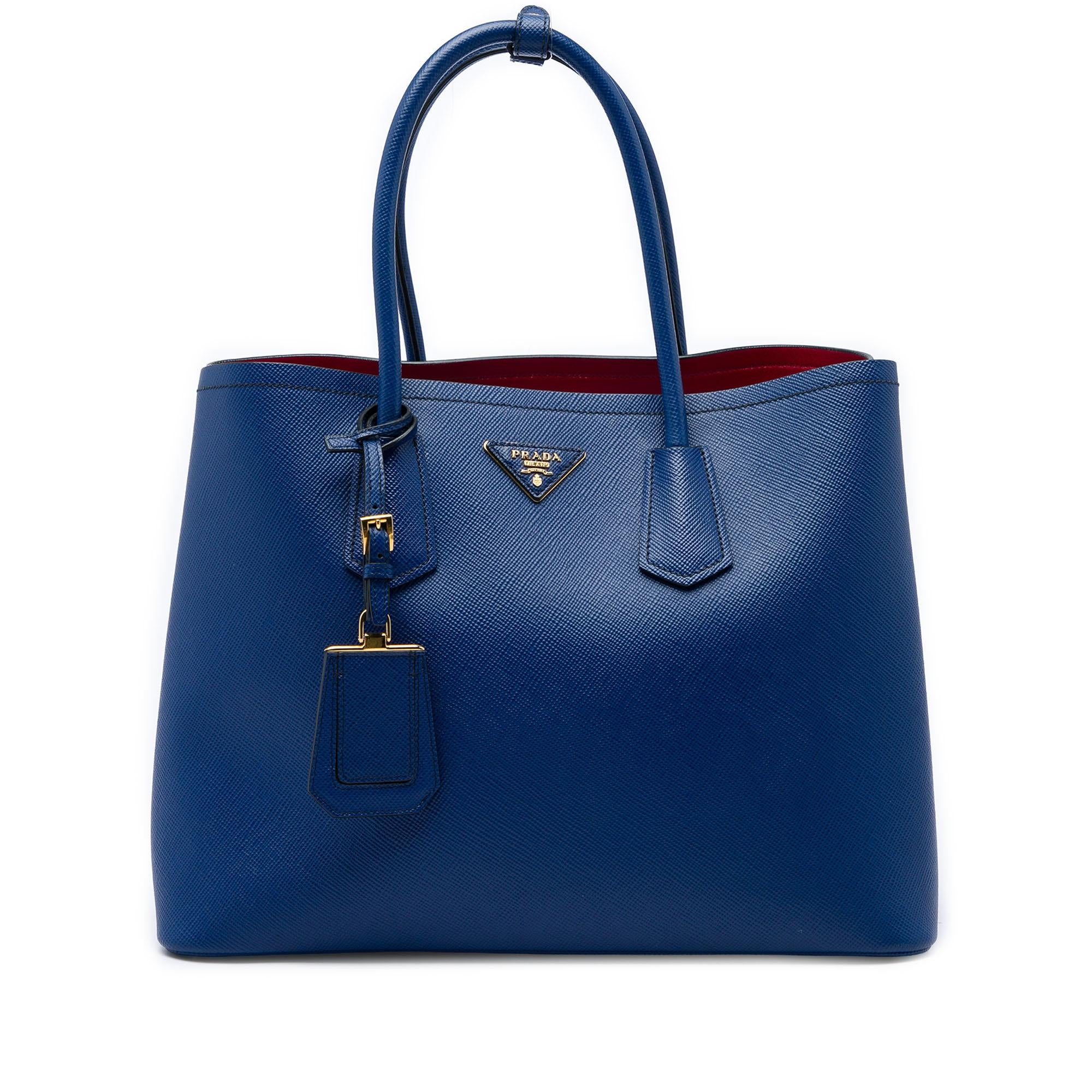 Prada Medium Saffiano Cuir Double Handle Satchel